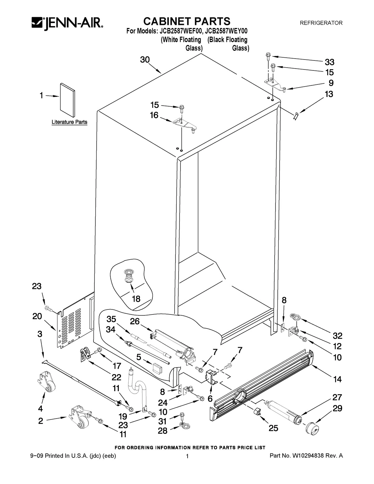 01 - CABINET PARTS