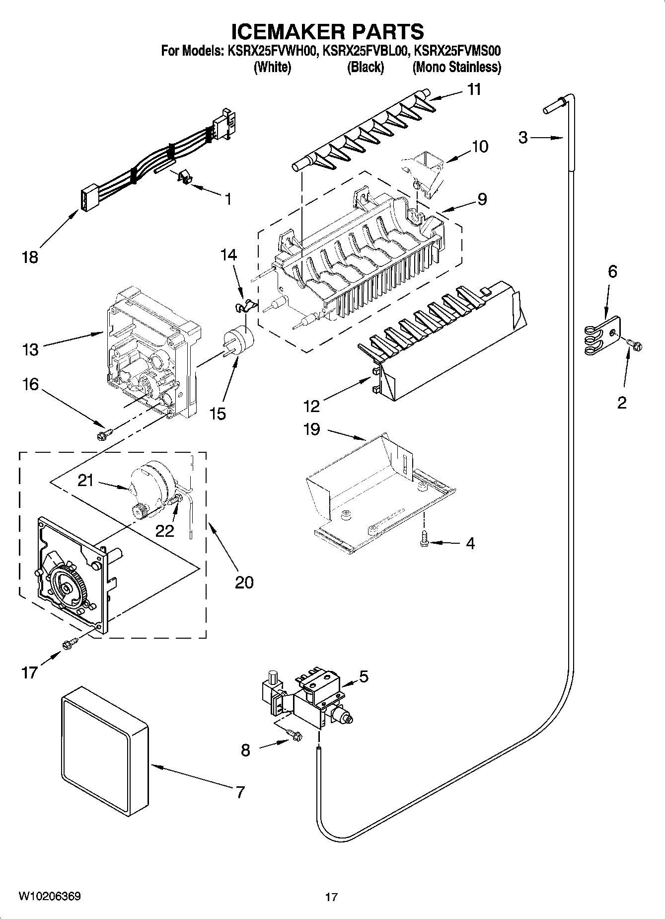 10 - ICEMAKER PARTS