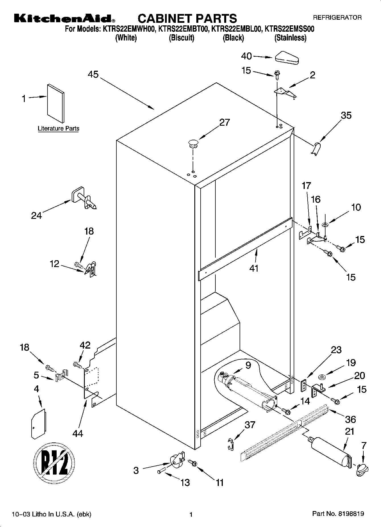 01 - CABINET PARTS