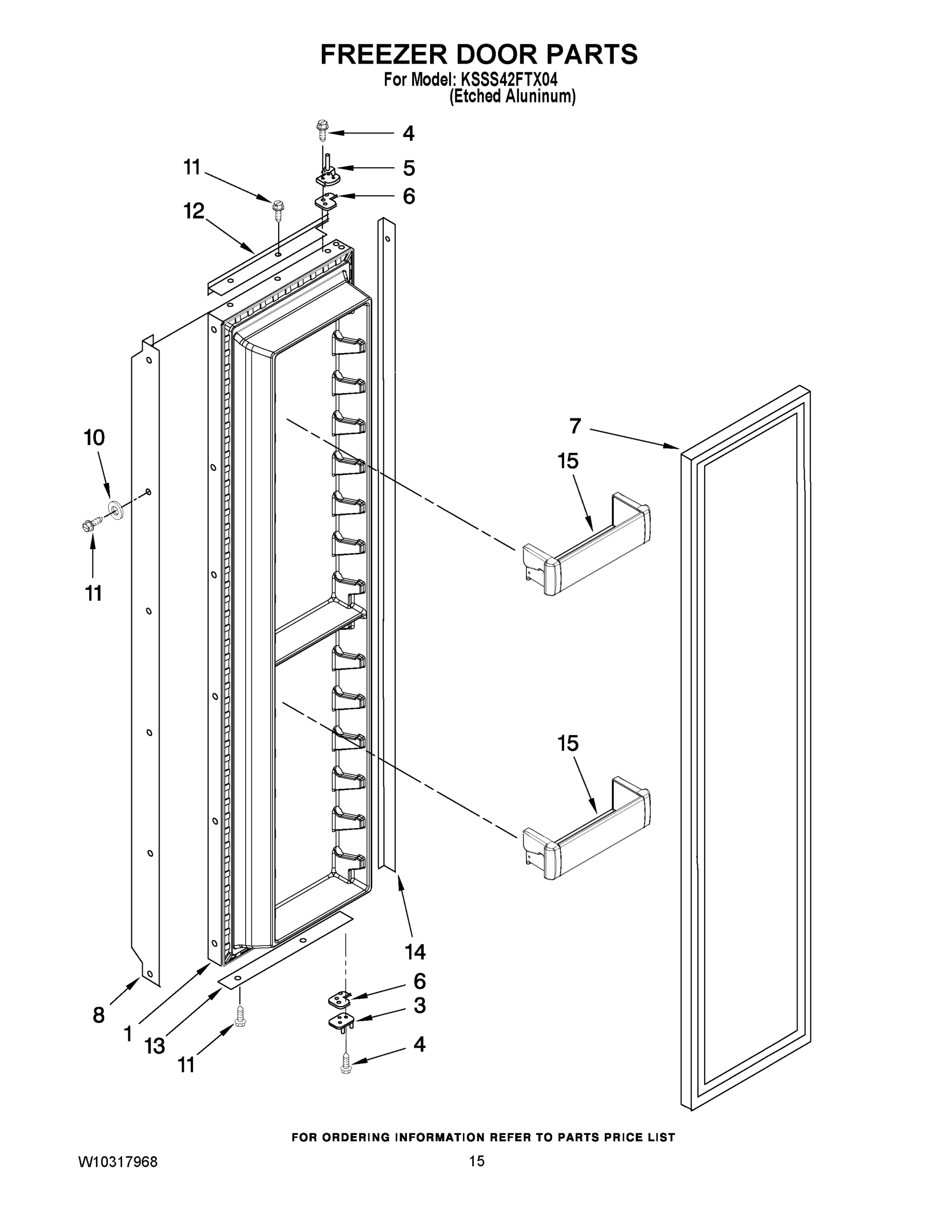 10 - FREEZER DOOR PARTS