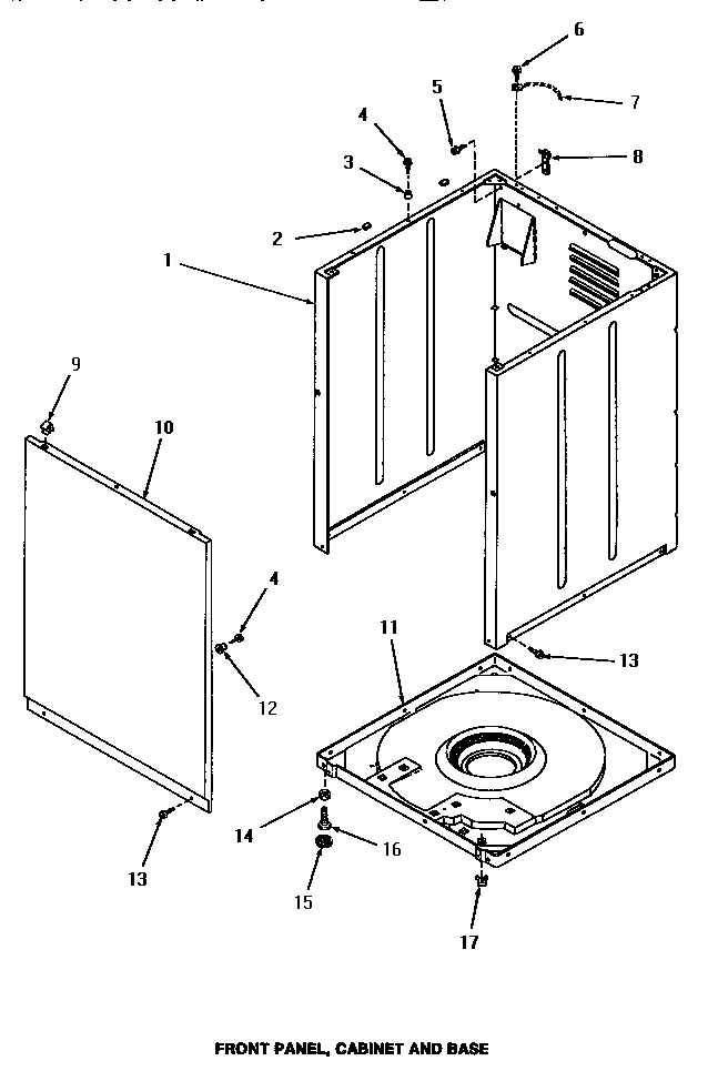 07 - FRONT PANEL, CABINET & BASE