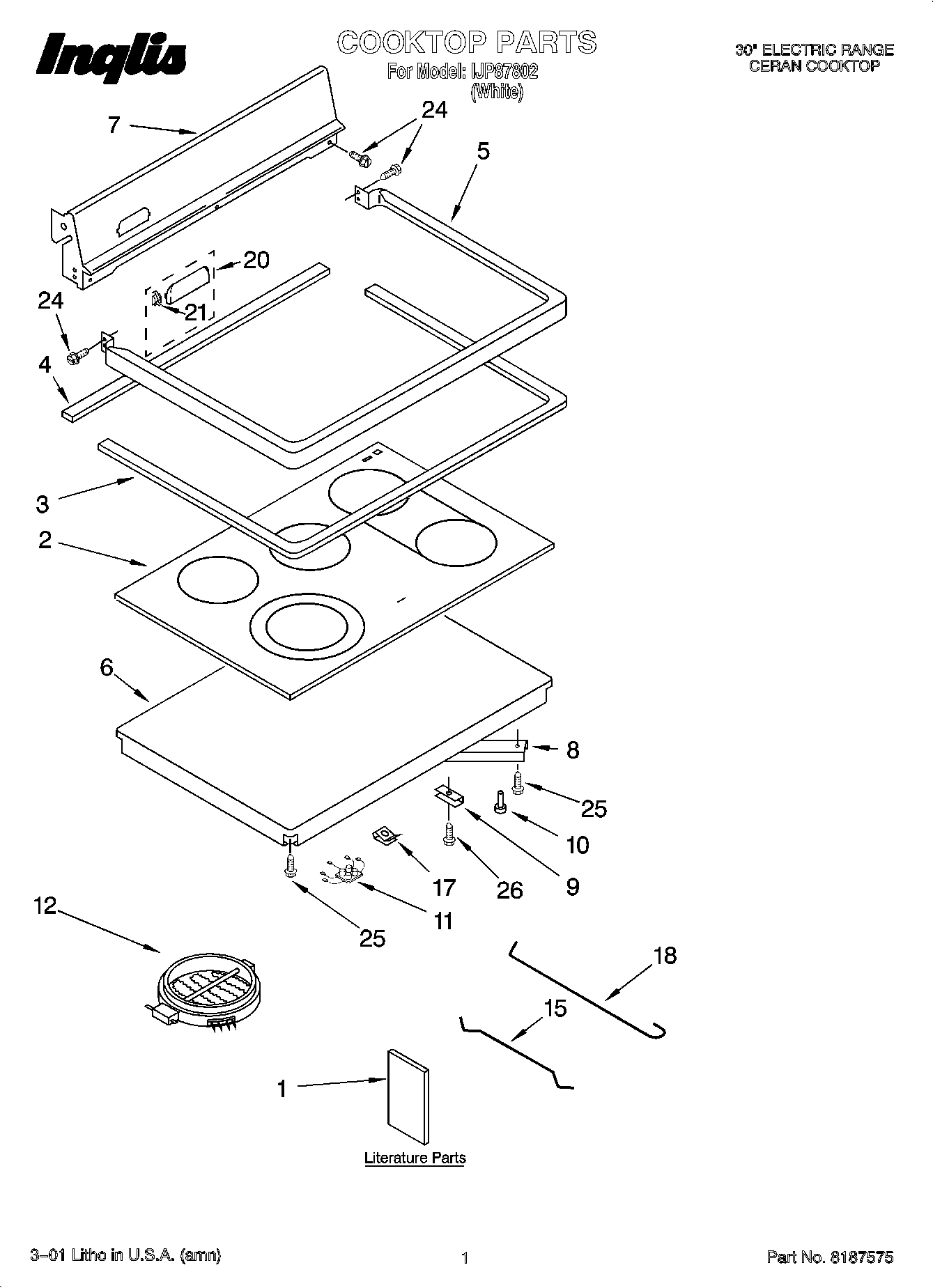 01 - COOKTOP PARTS