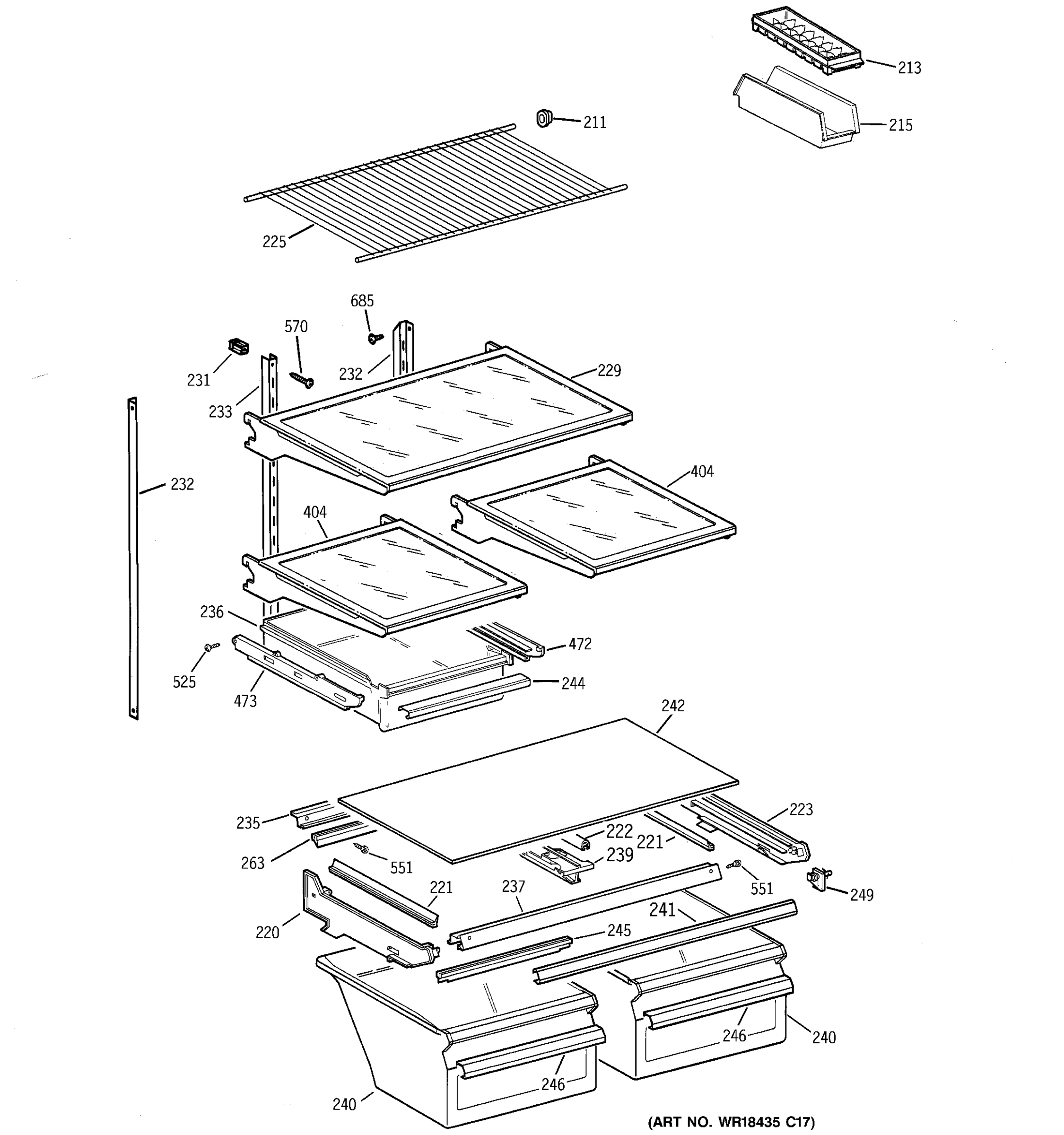 SHELF PARTS