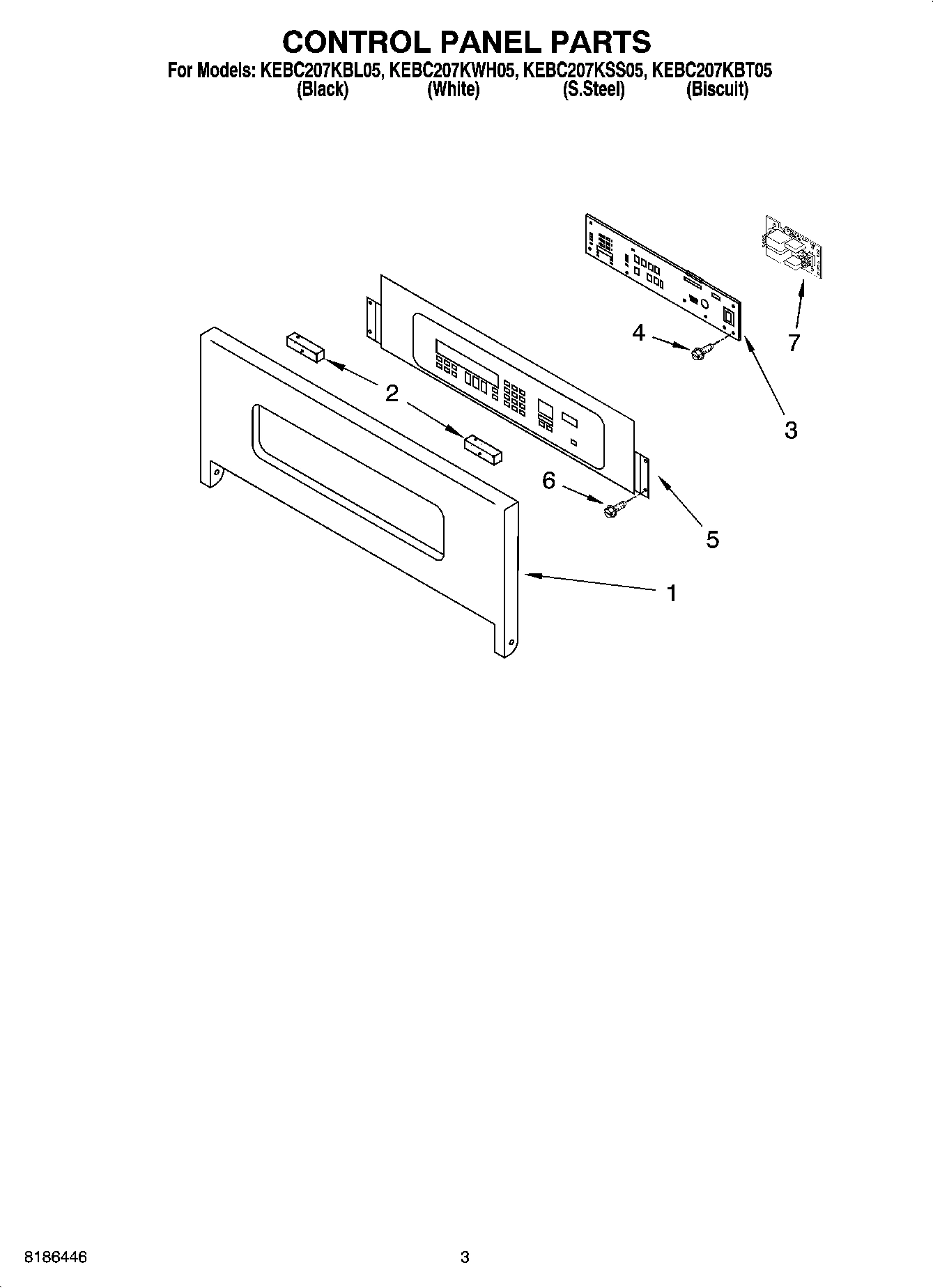 02 - CONTROL PANEL PARTS