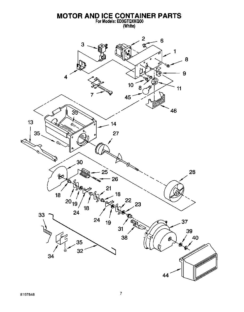 05 - MOTOR AND ICE CONTAINER