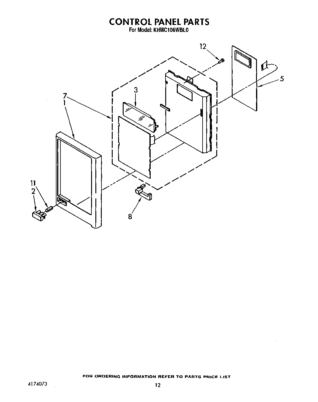 07 - CONTROL PANEL, LIT/OPTIONAL