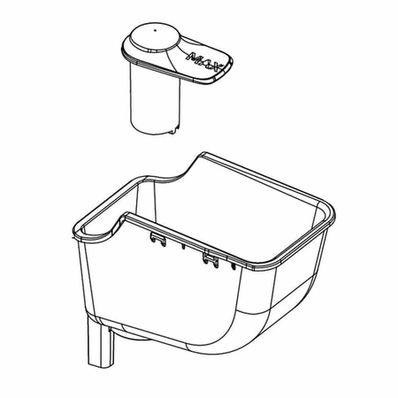 DC97-20054A Samsung Washer Detergent Assembly