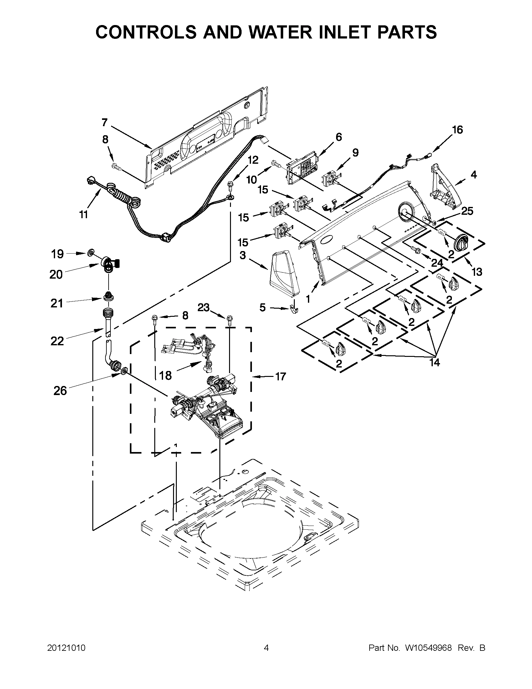 02 - CONTROLS AND WATER INLET PARTS
