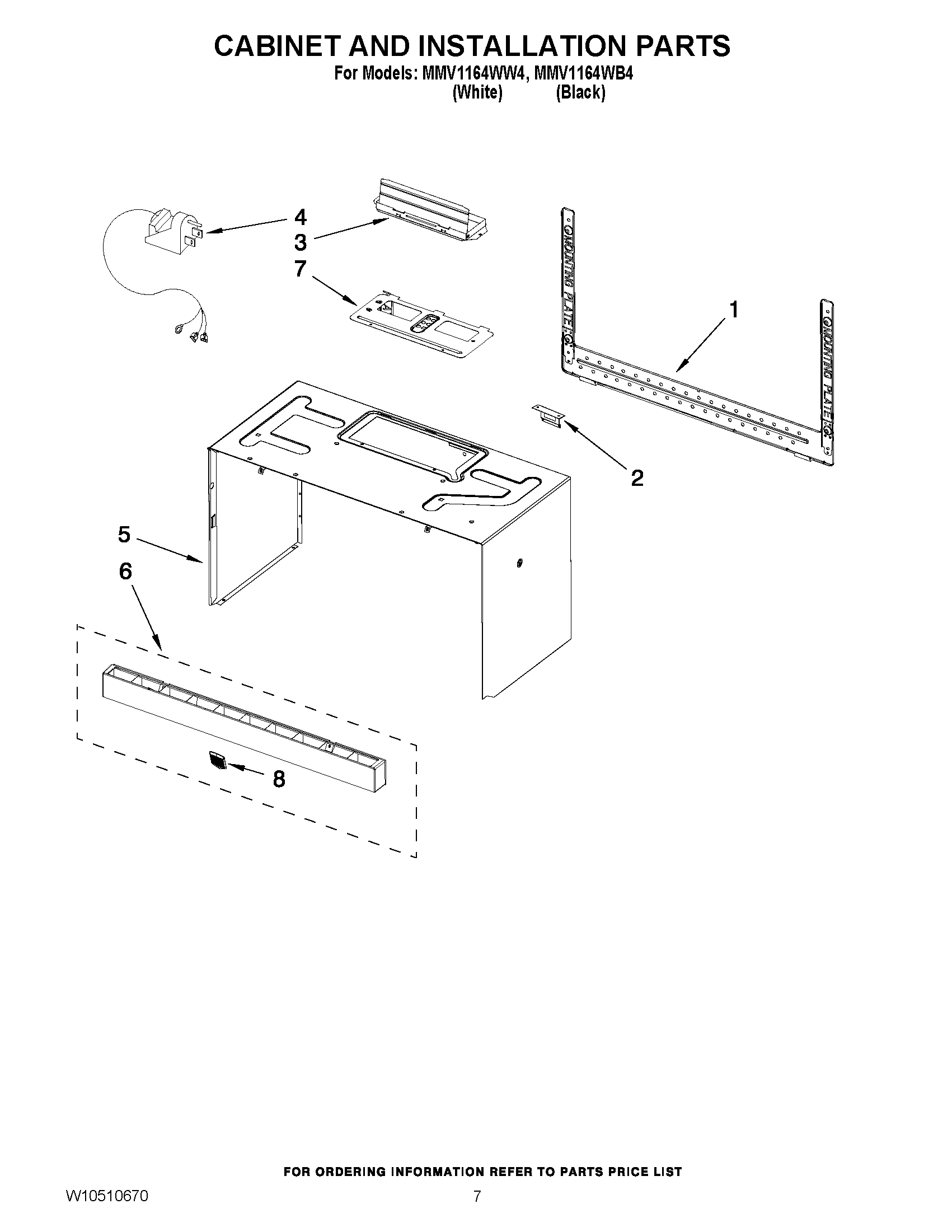 06 - CABINET AND INSTALLATION PARTS