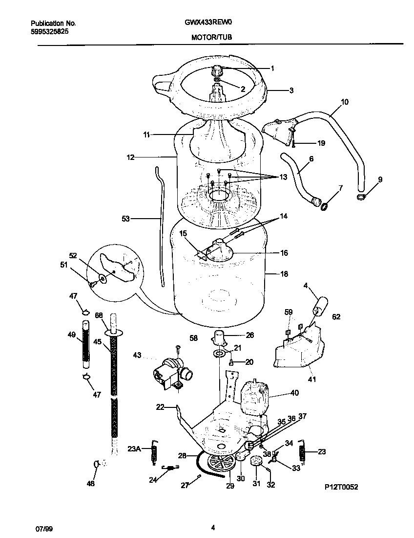 03 - P12T0052 WSHR MTR,HOSE