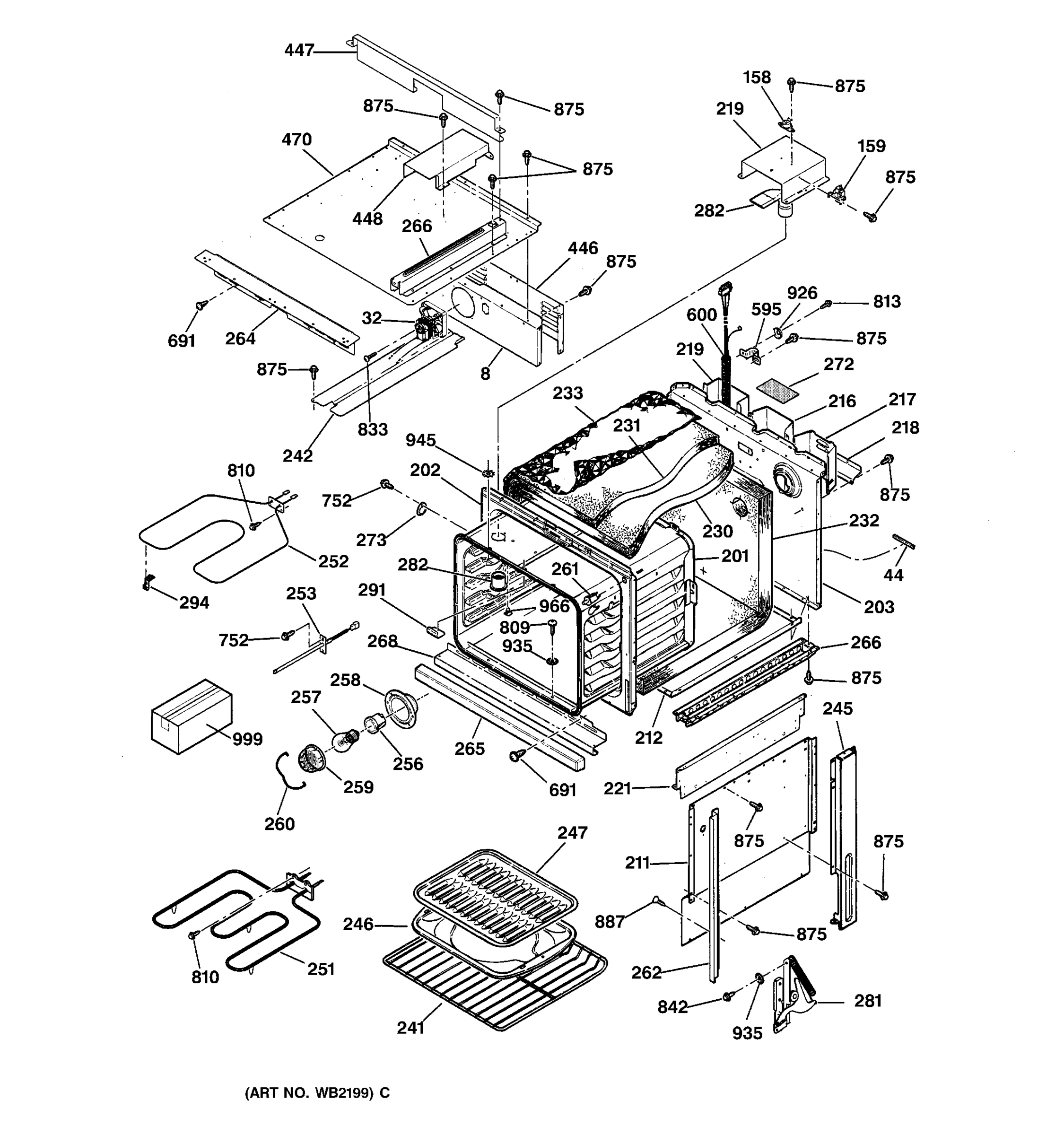 OVEN BODY PARTS