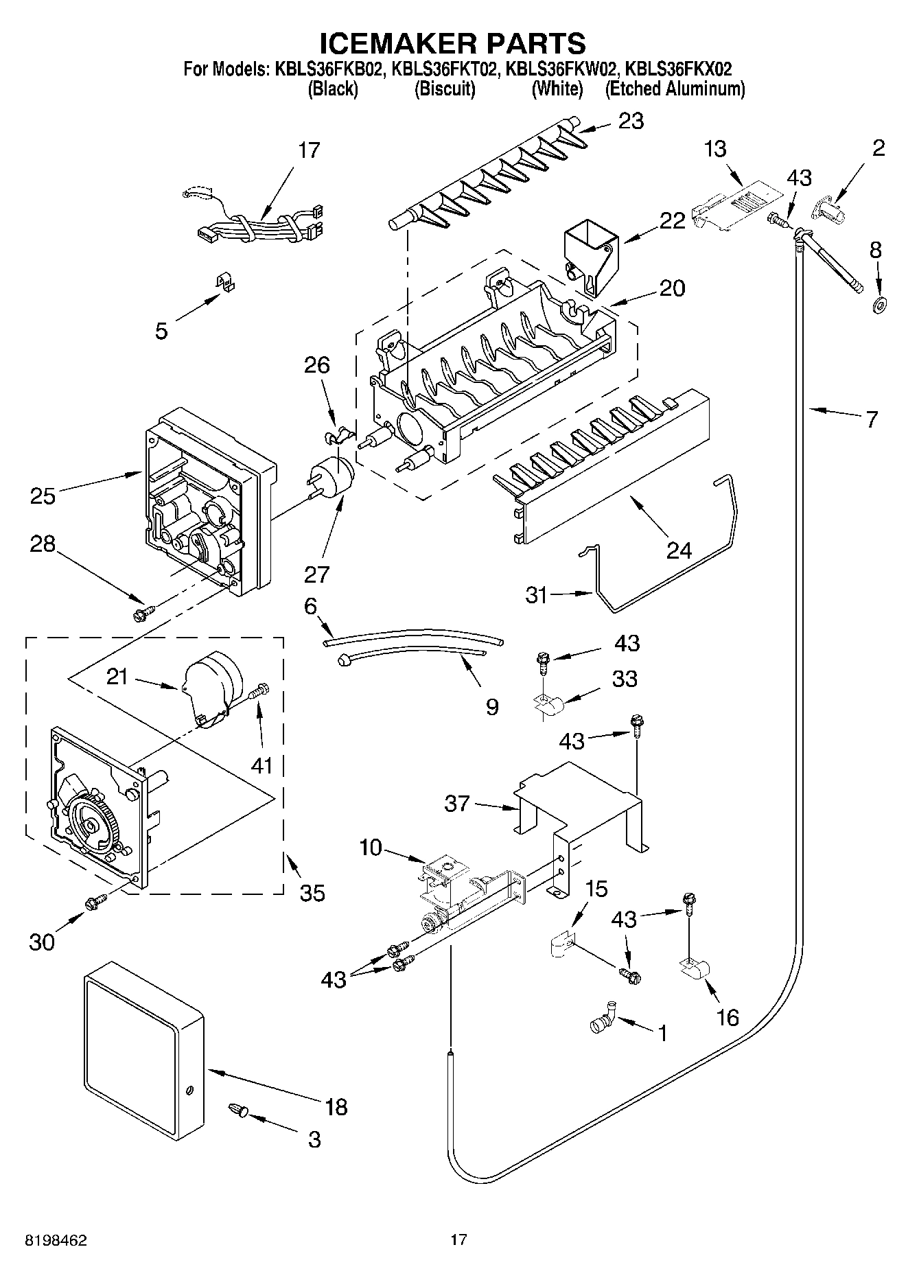 10 - ICEMAKER PARTS
