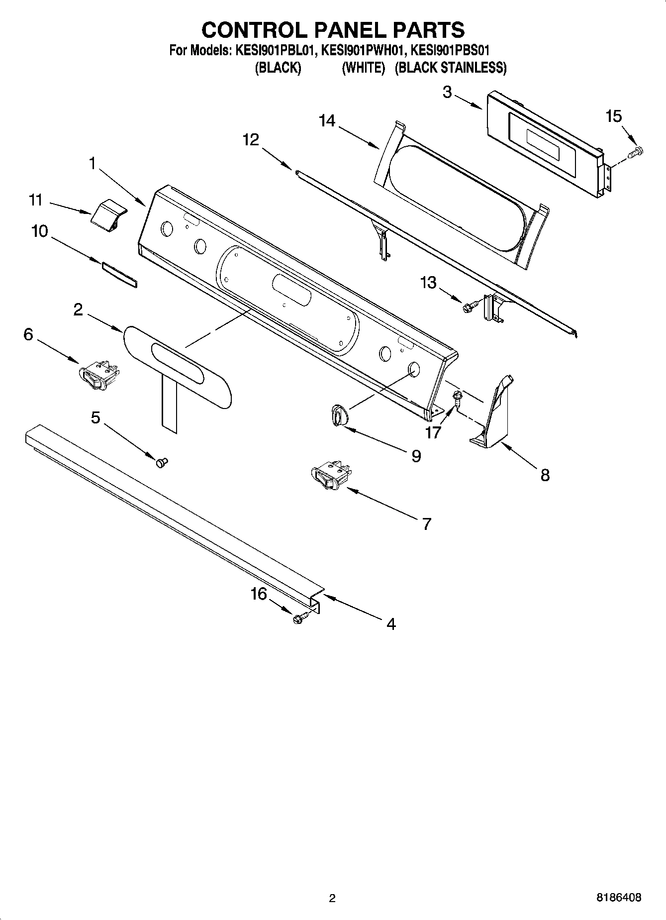 02 - CONTROL PANEL PARTS