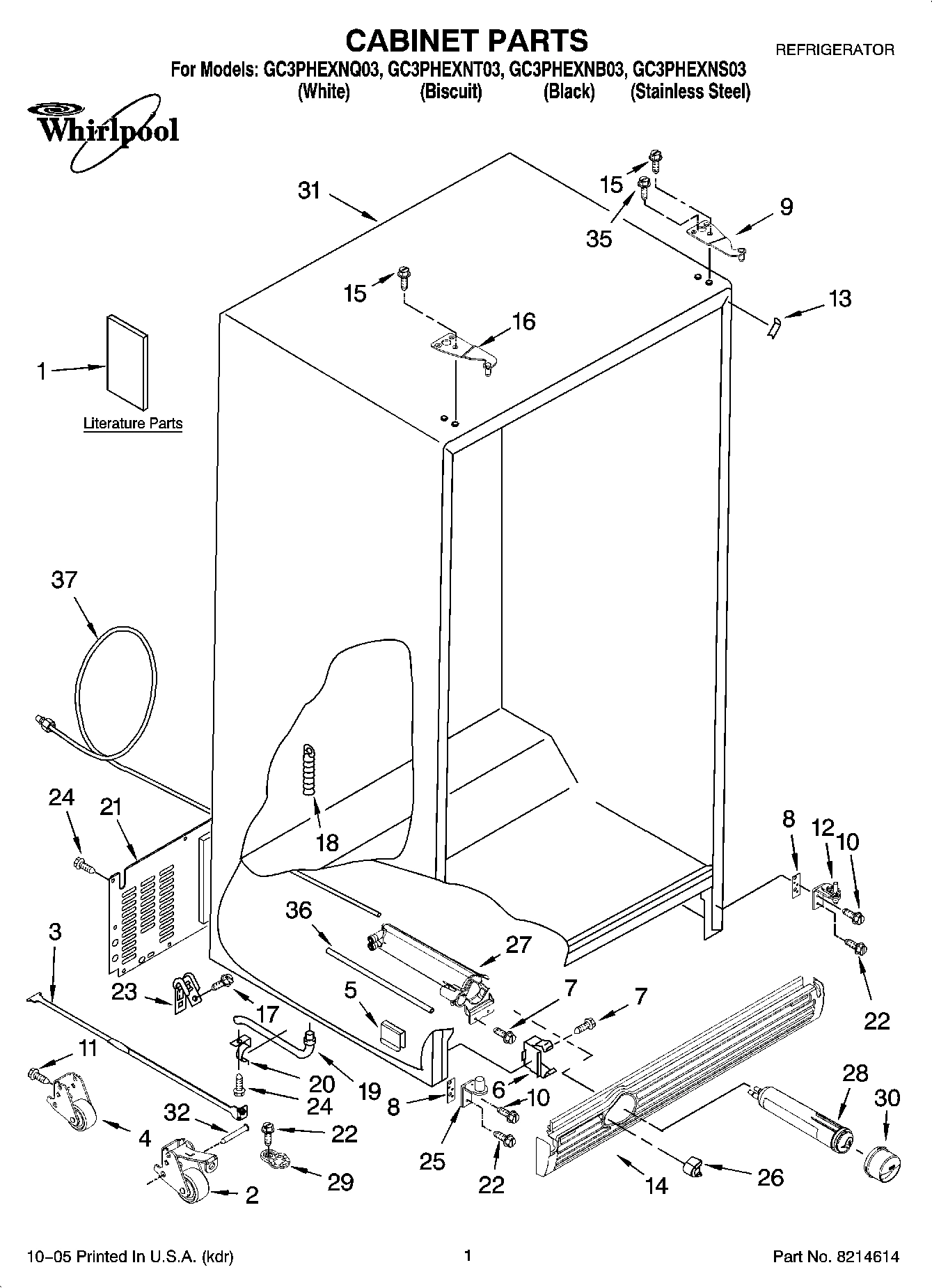 01 - CABINET PARTS