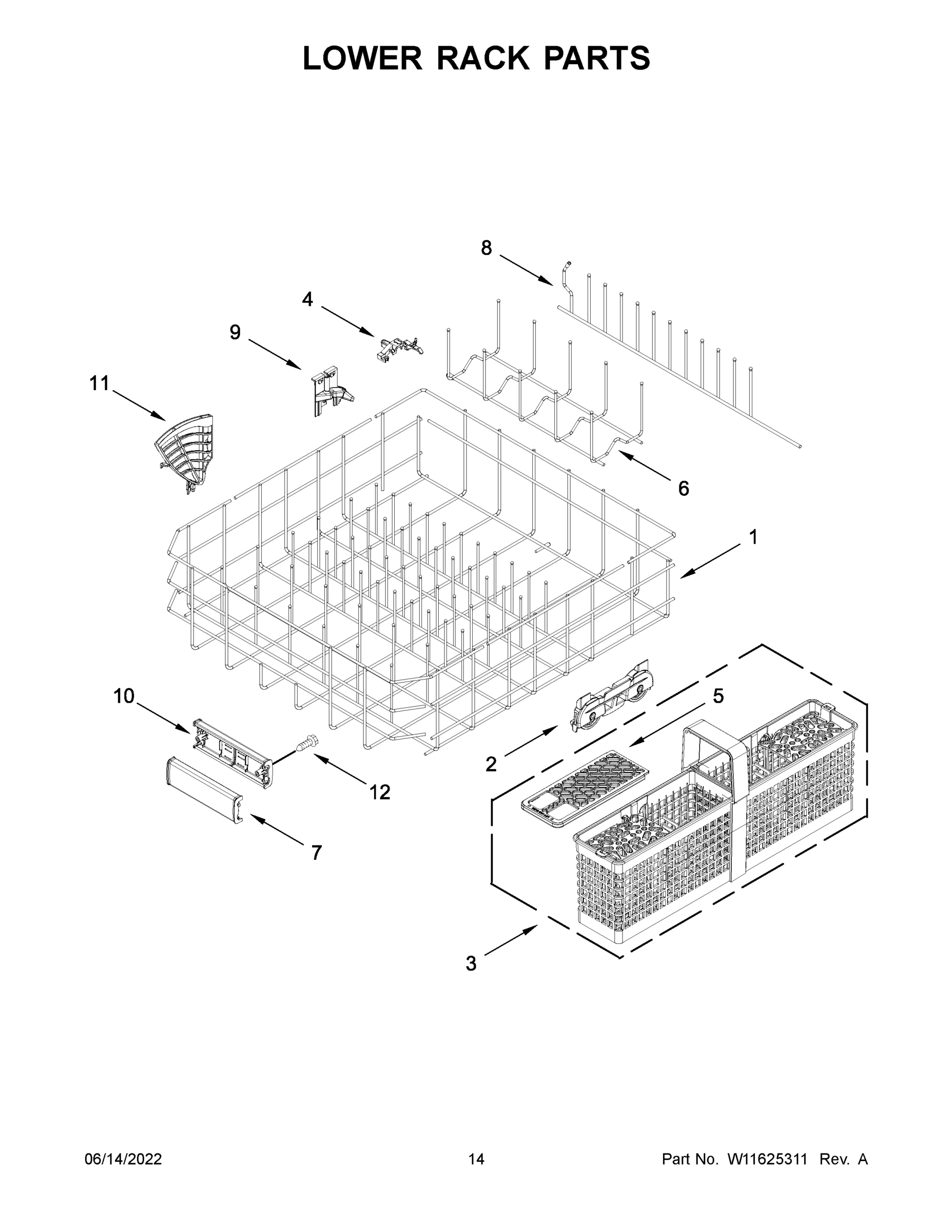 08 - LOWER RACK PARTS