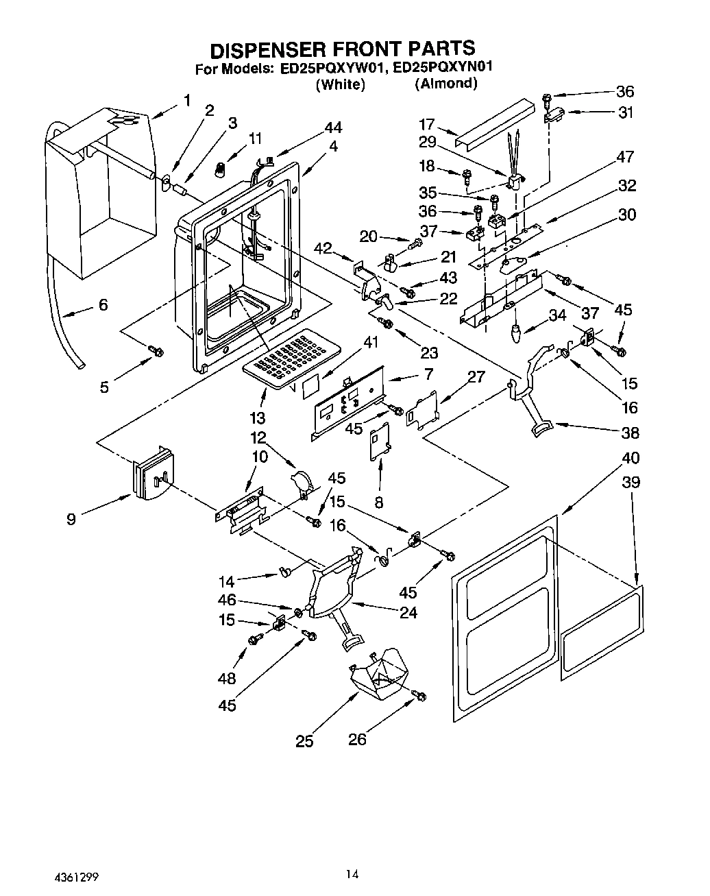 10 - DISPENSER FRONT