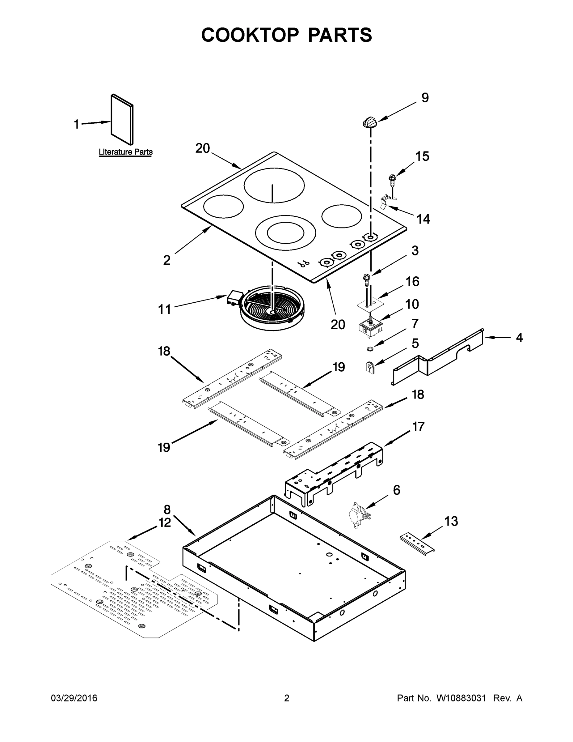 02 - COOKTOP PARTS