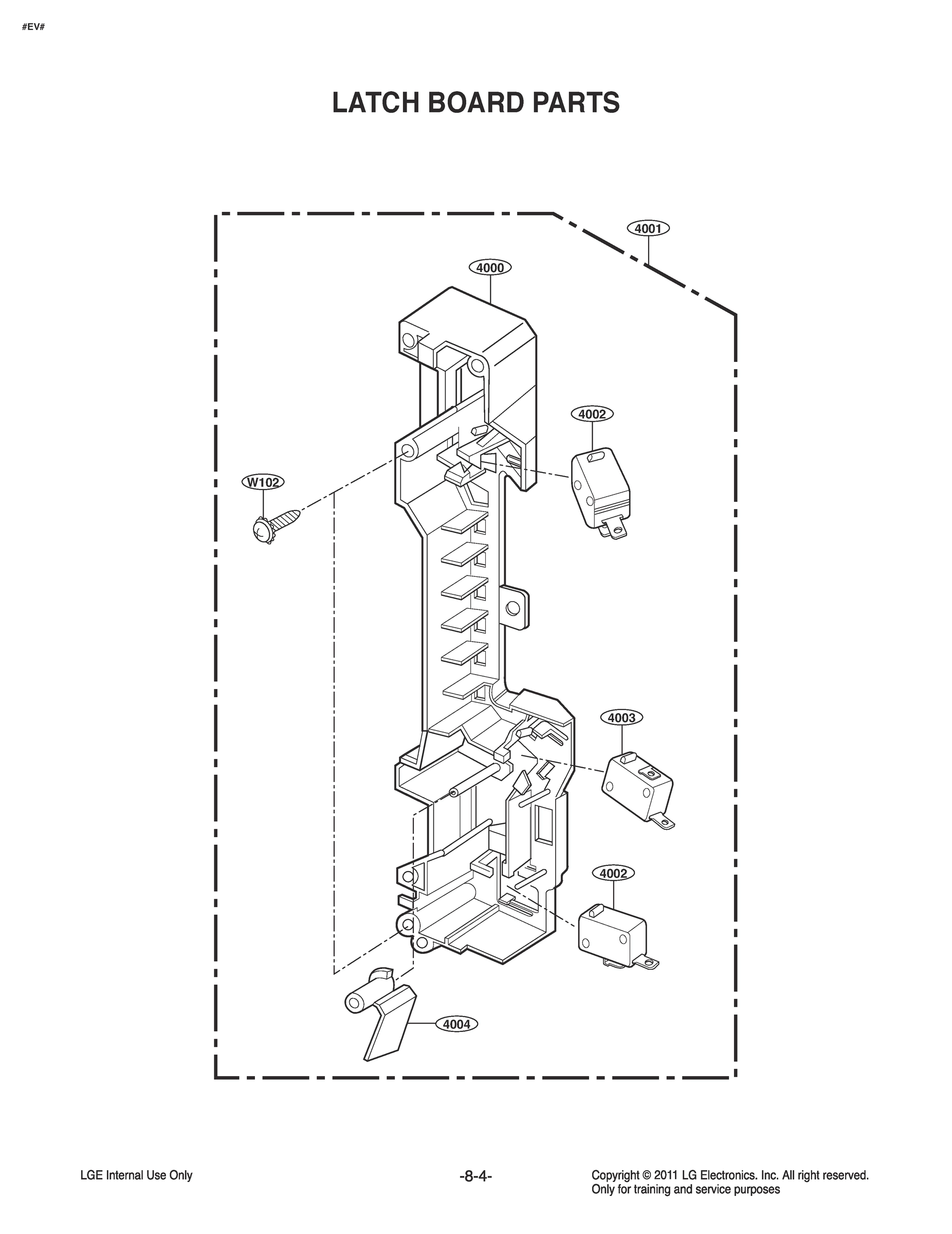 LATCH BOARD PARTS