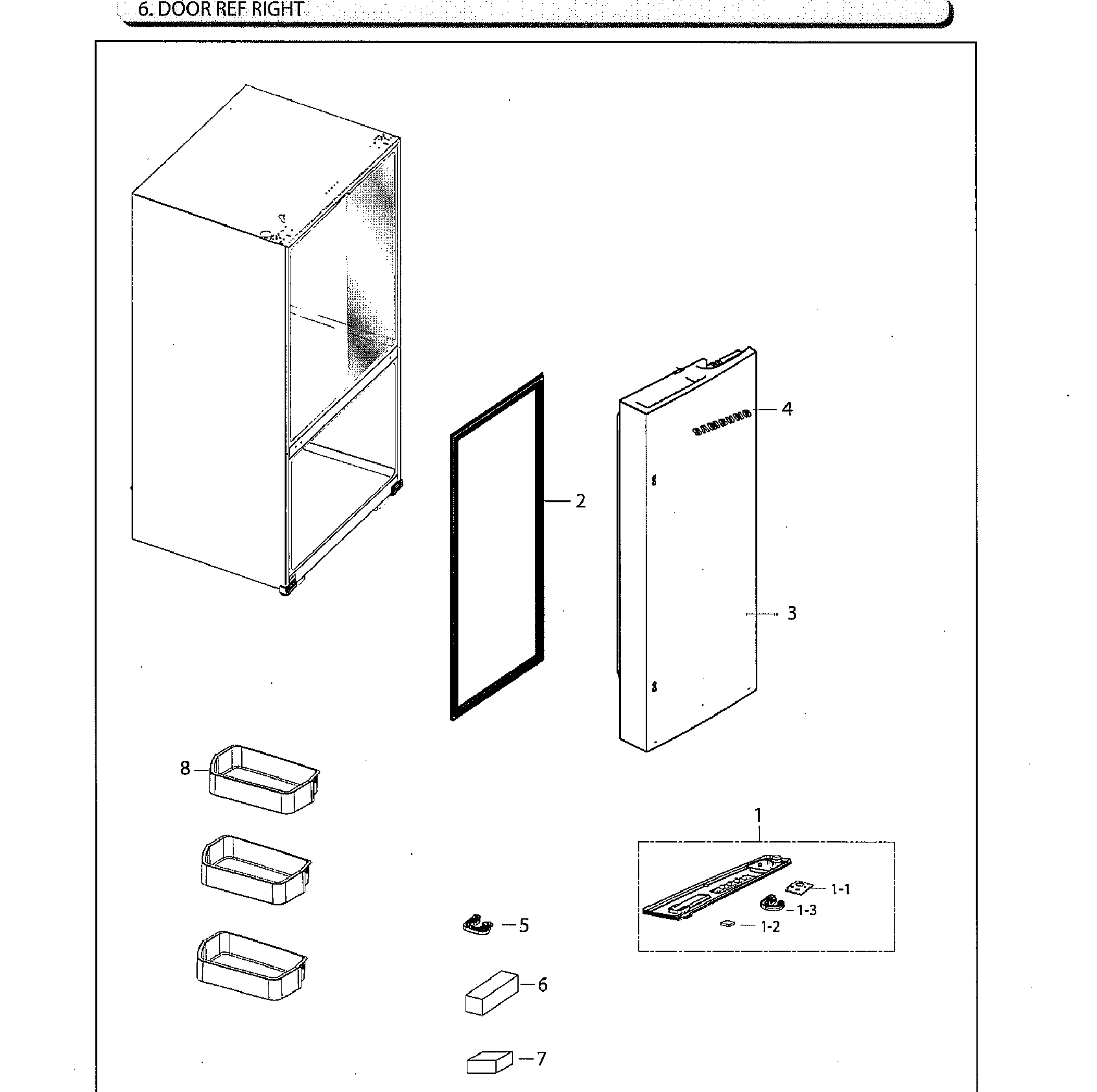 FRIDGE DOOR RT