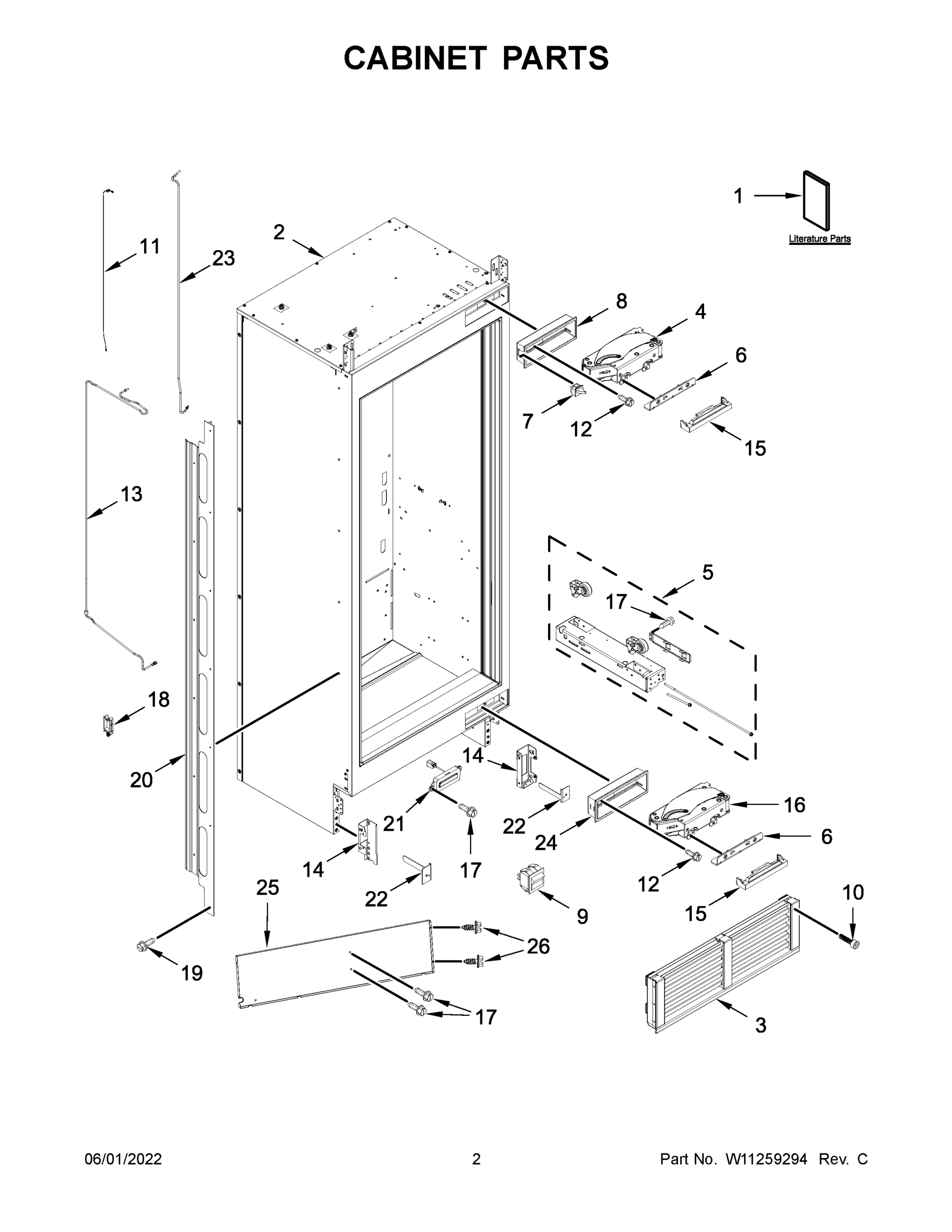02 - CABINET PARTS