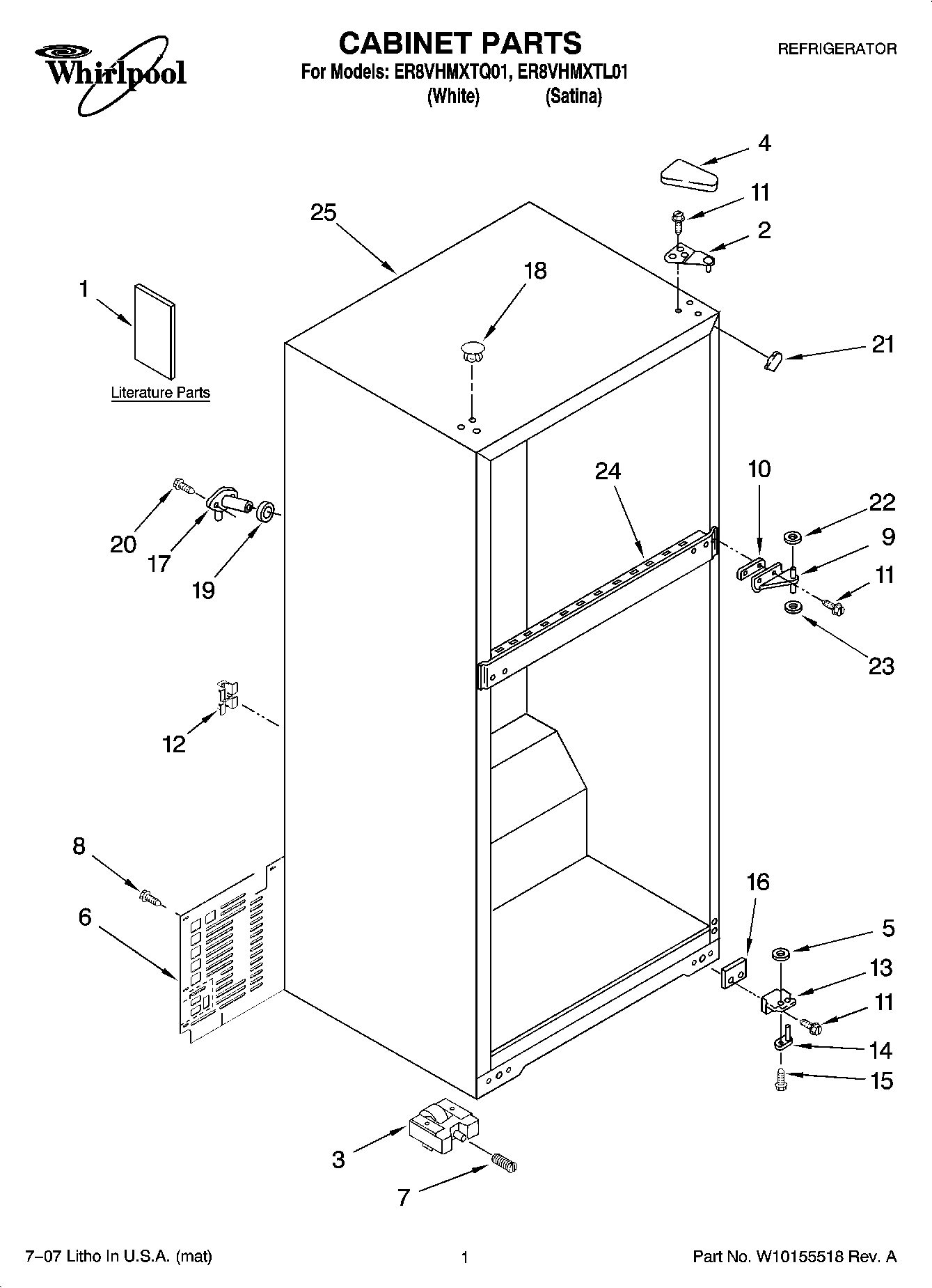01 - CABINET PARTS