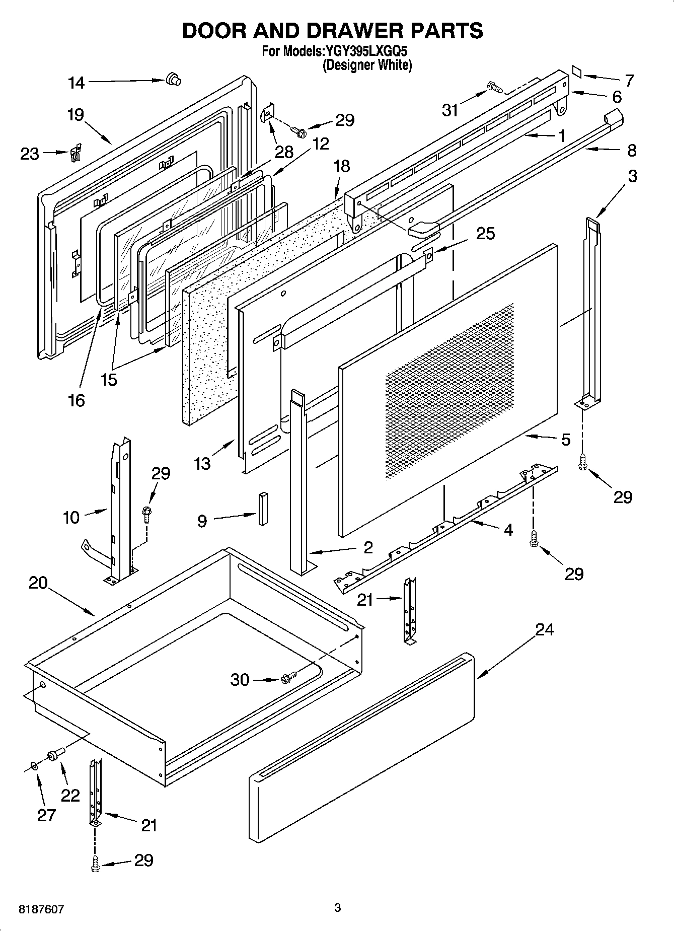 03 - DOOR AND DRAWER PARTS
