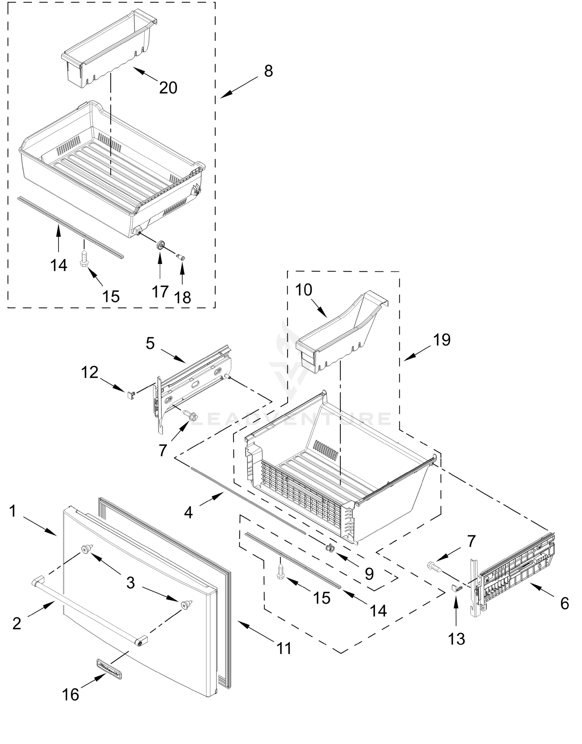 FREEZER DOOR PARTS