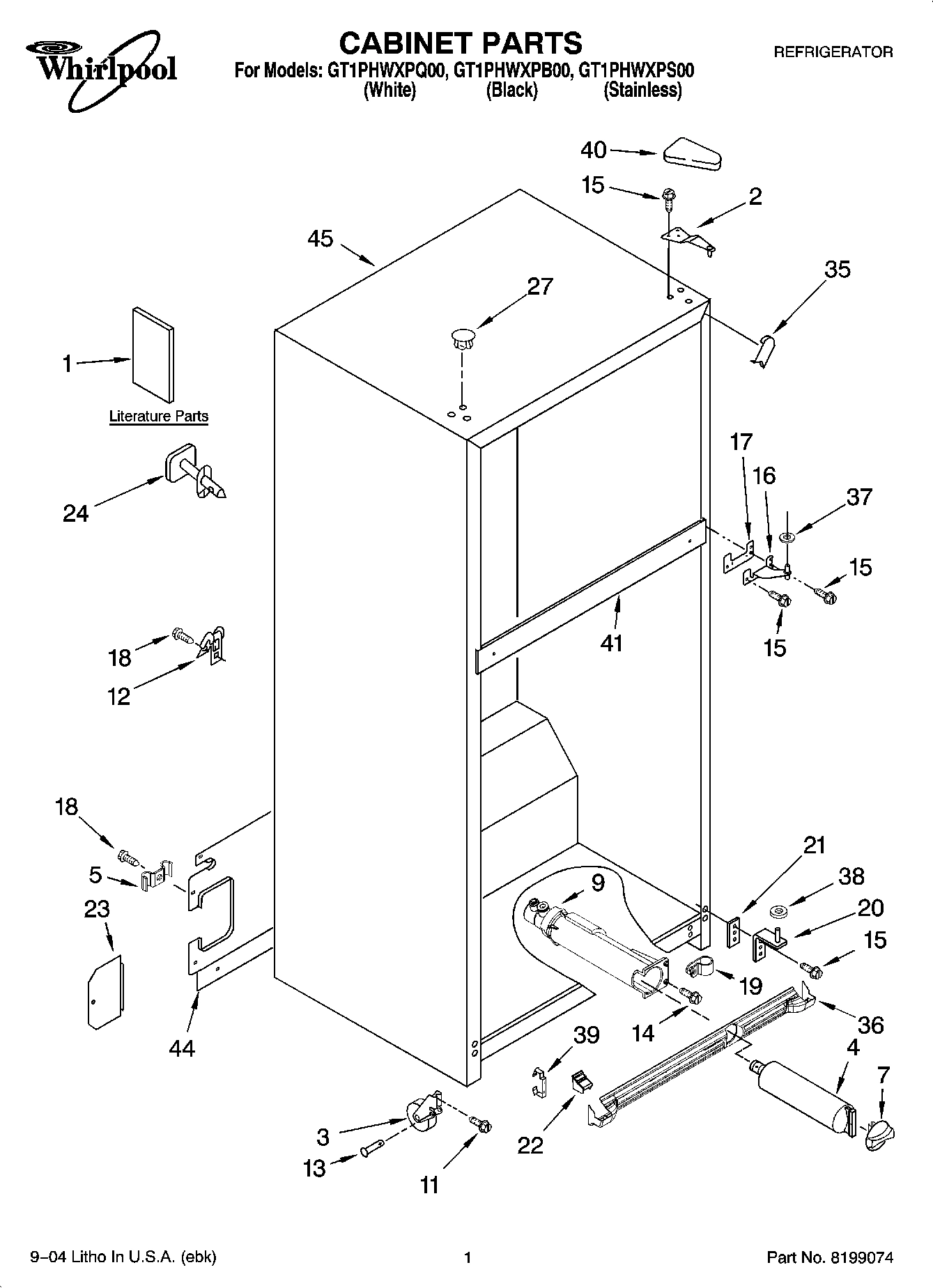 01 - CABINET PARTS