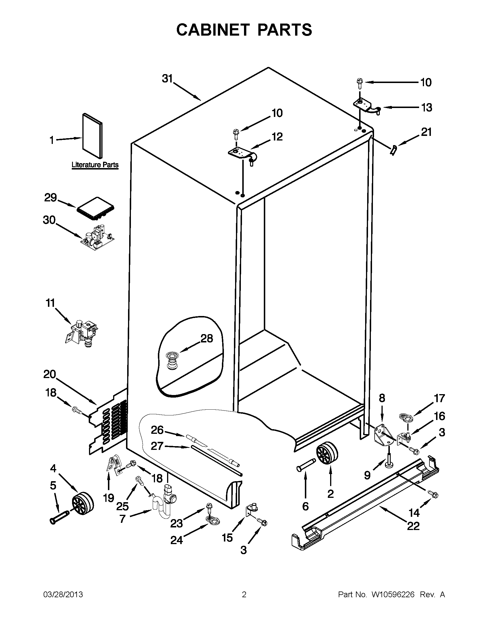 01 - CABINET PARTS
