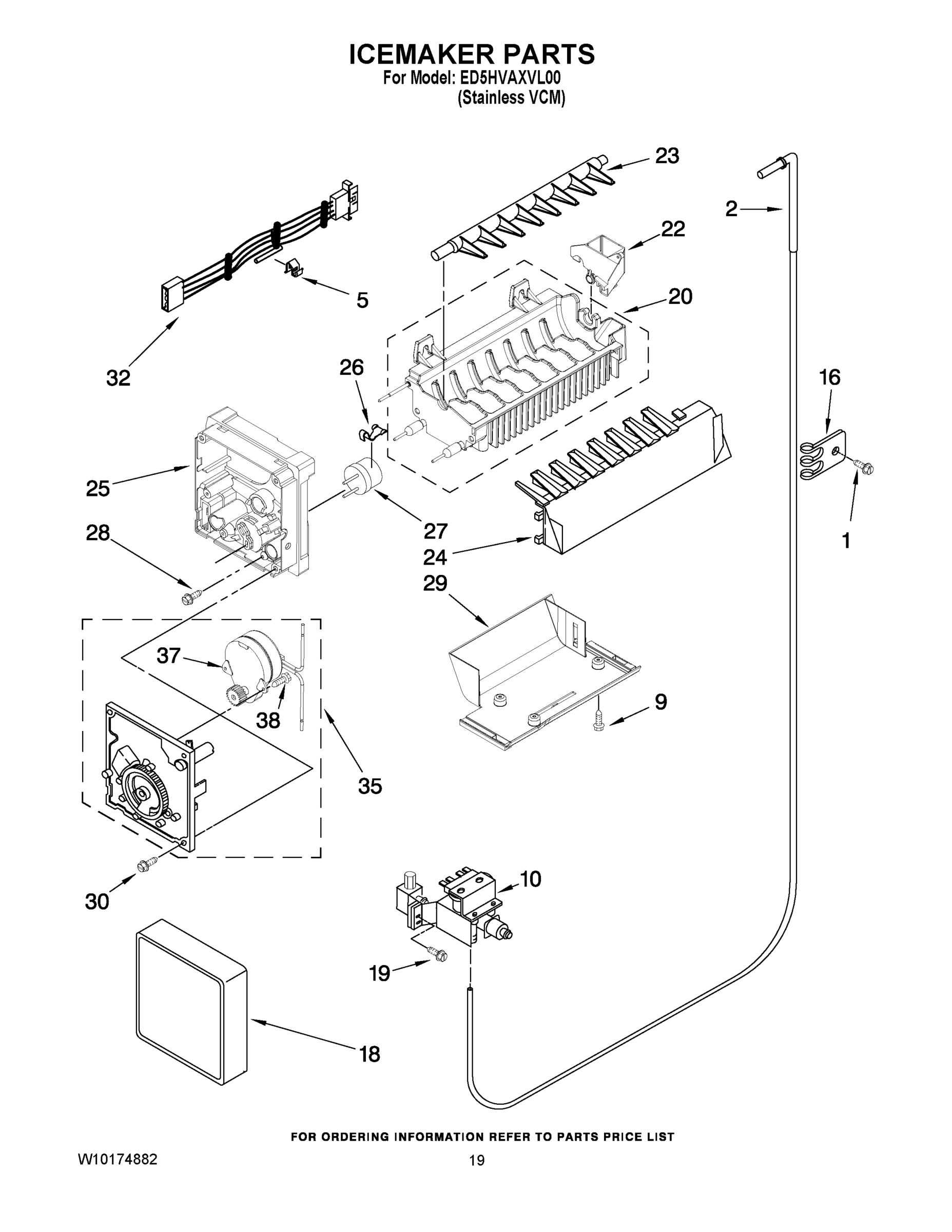 12 - ICEMAKER PARTS