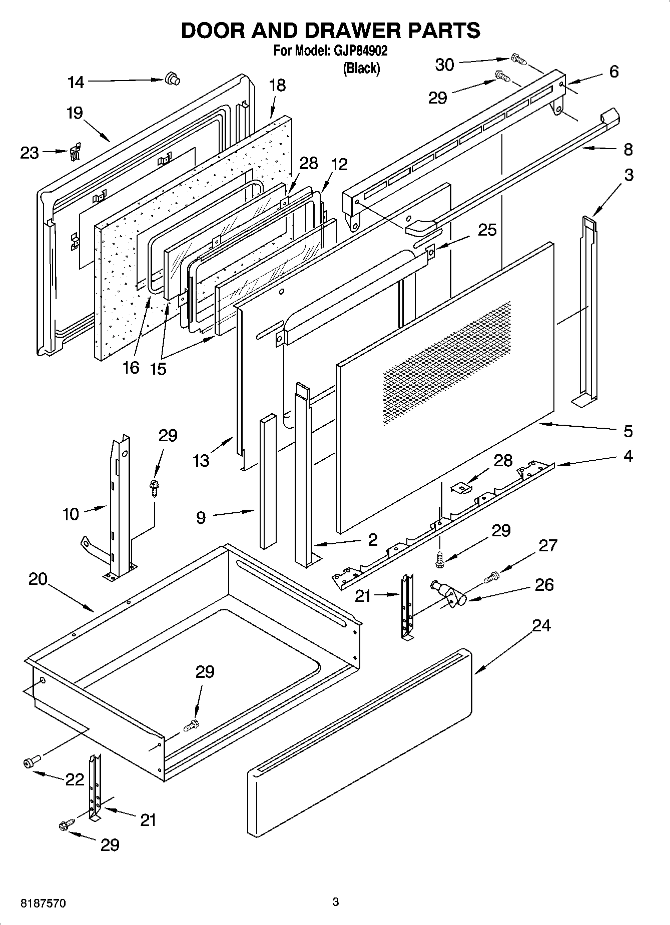 03 - DOOR AND DRAWER PARTS