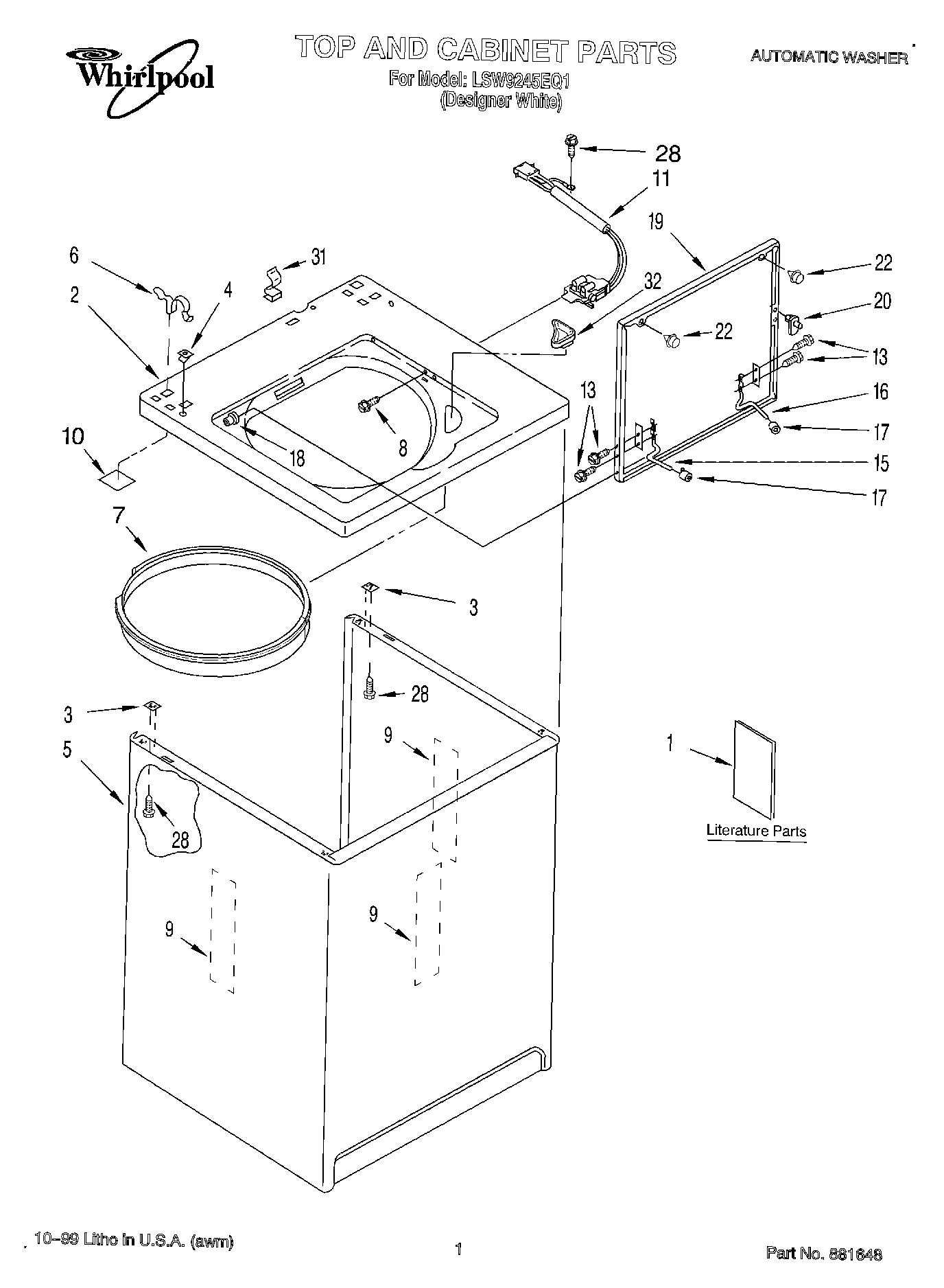 01 - TOP AND CABINET, LITERATURE