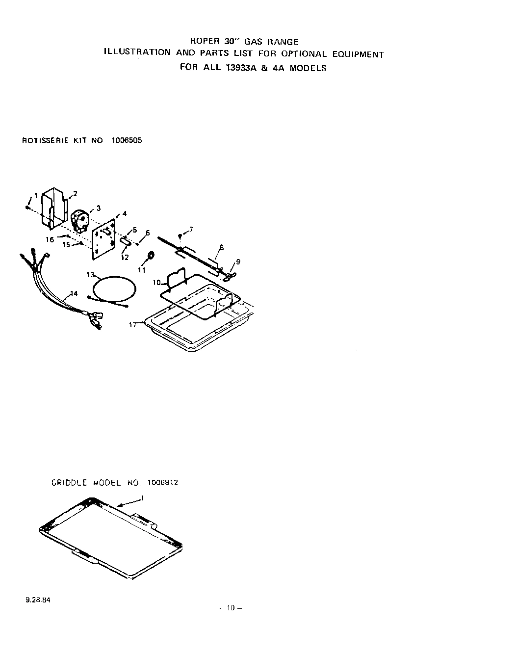 08 - ROTISSERIE, GRIDDLE
