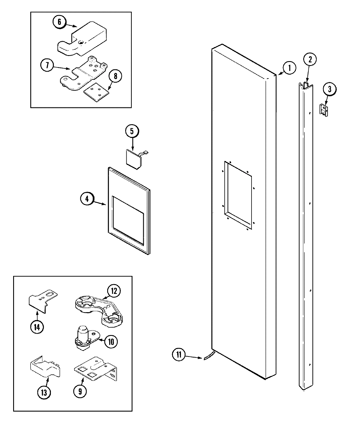 06 - FREEZER OUTER DOOR (JCD2389DES)