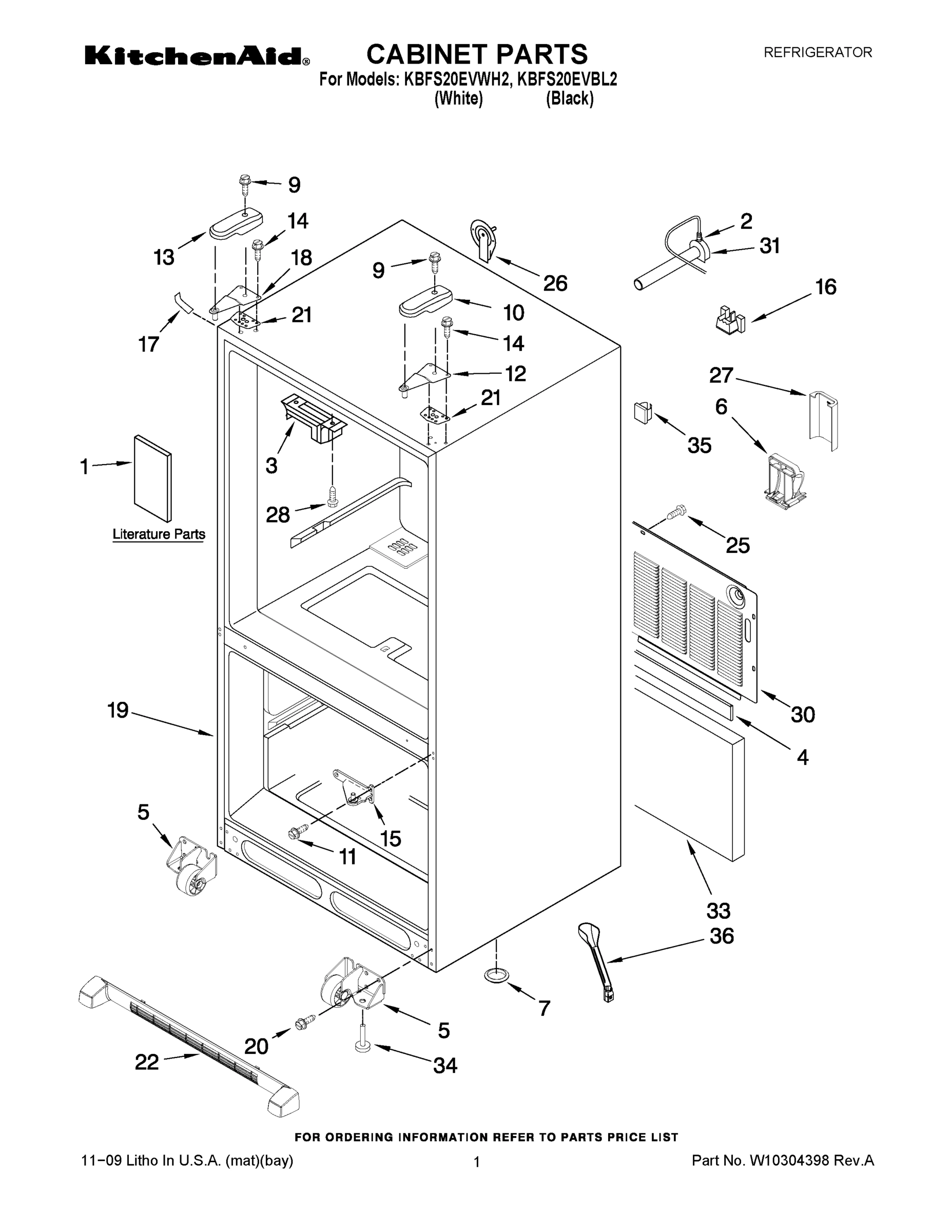 01 - CABINET PARTS