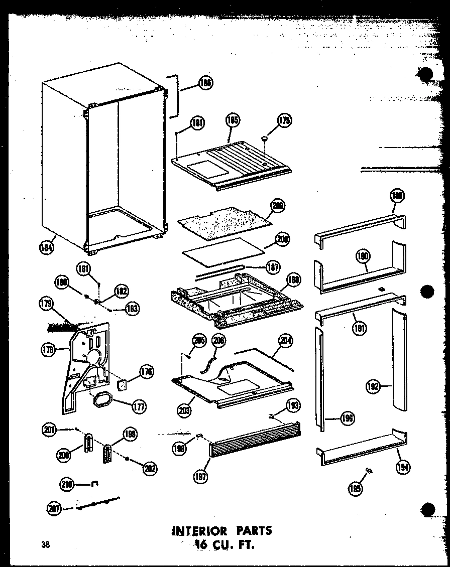 07 - INTERIOR PARTS 16 CU. FT.