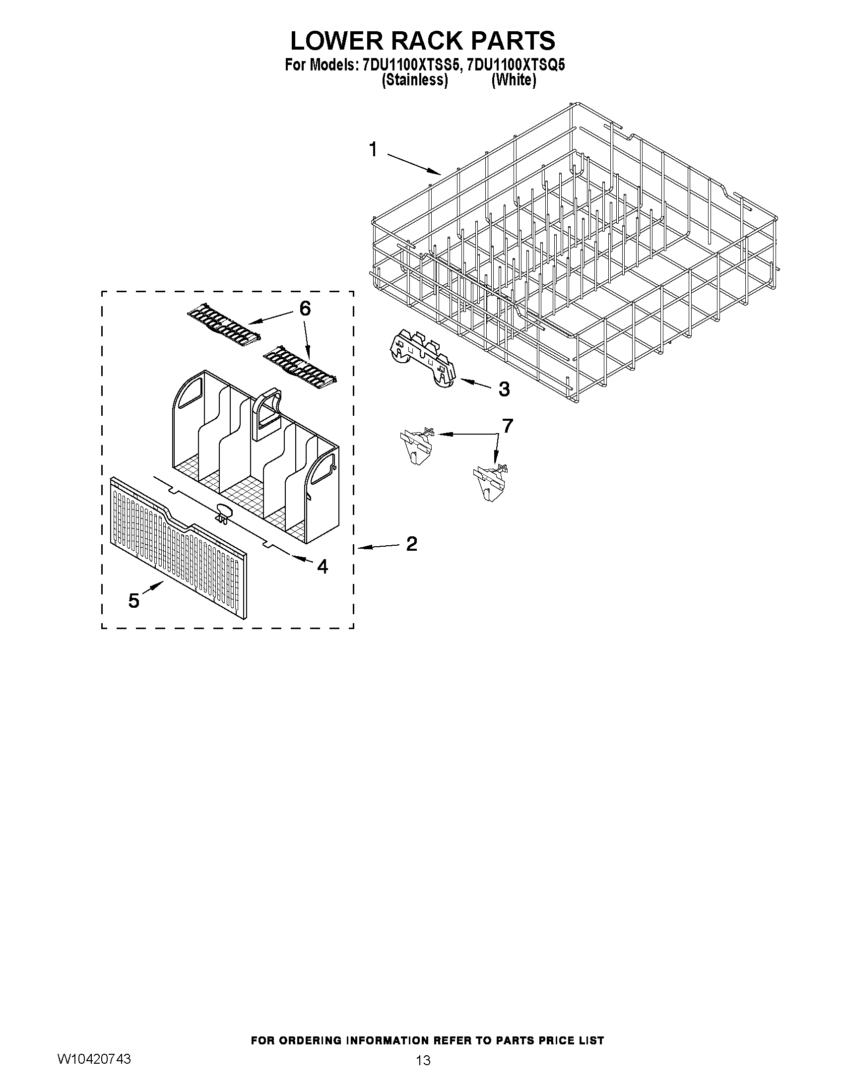11 - LOWER RACK PARTS