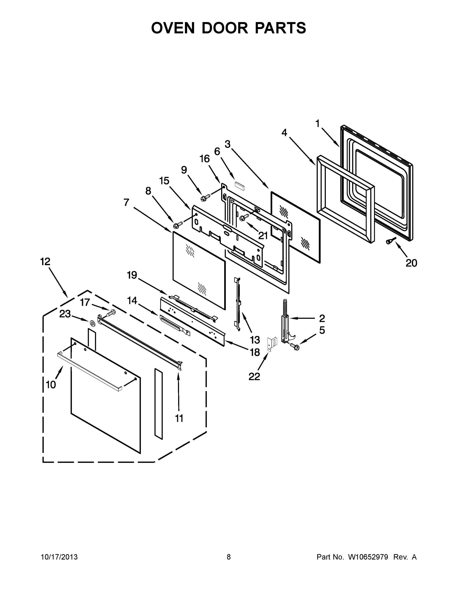 05 - OVEN DOOR PARTS