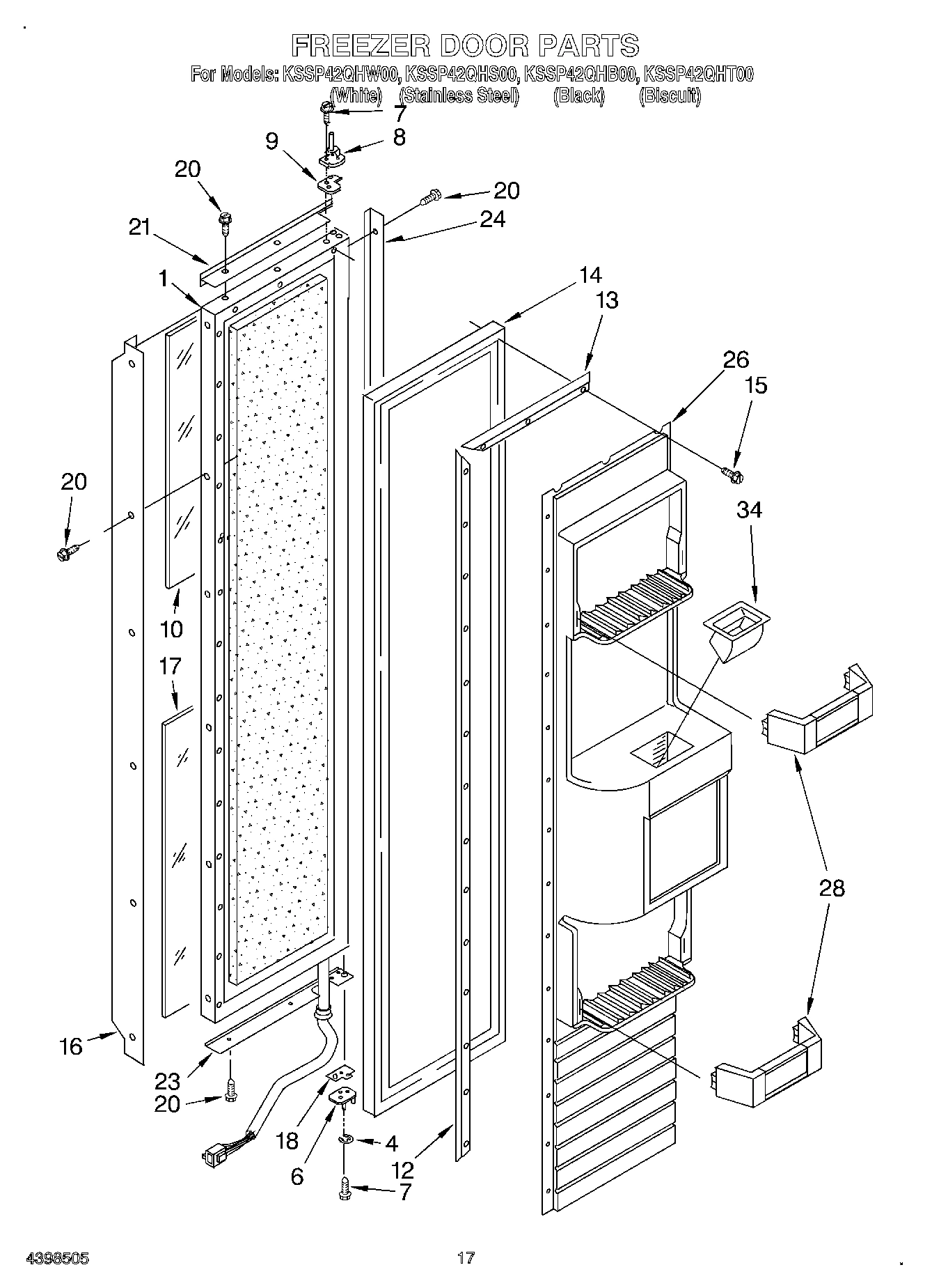 12 - FREEZER DOOR