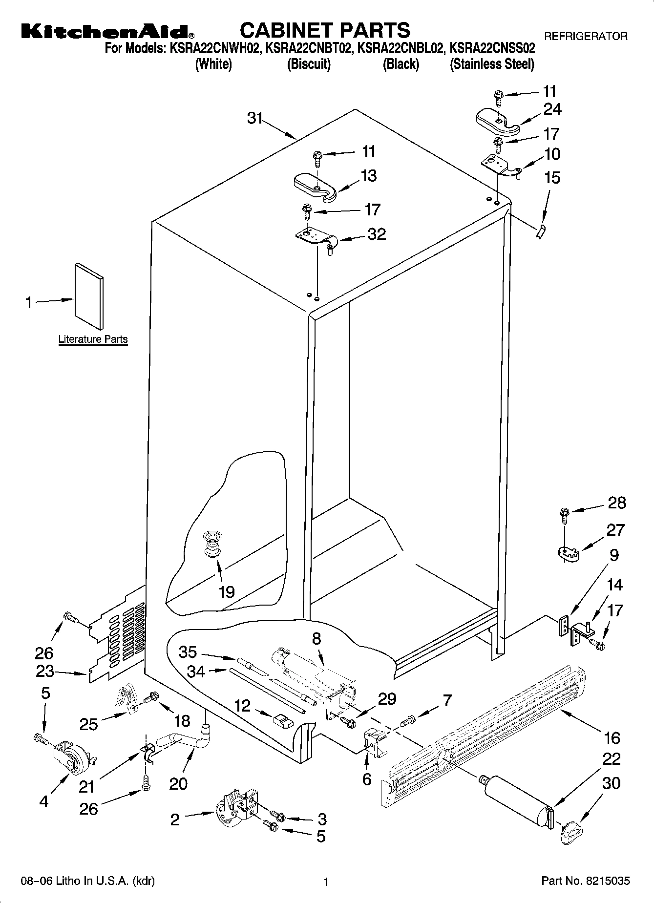 01 - CABINET PARTS