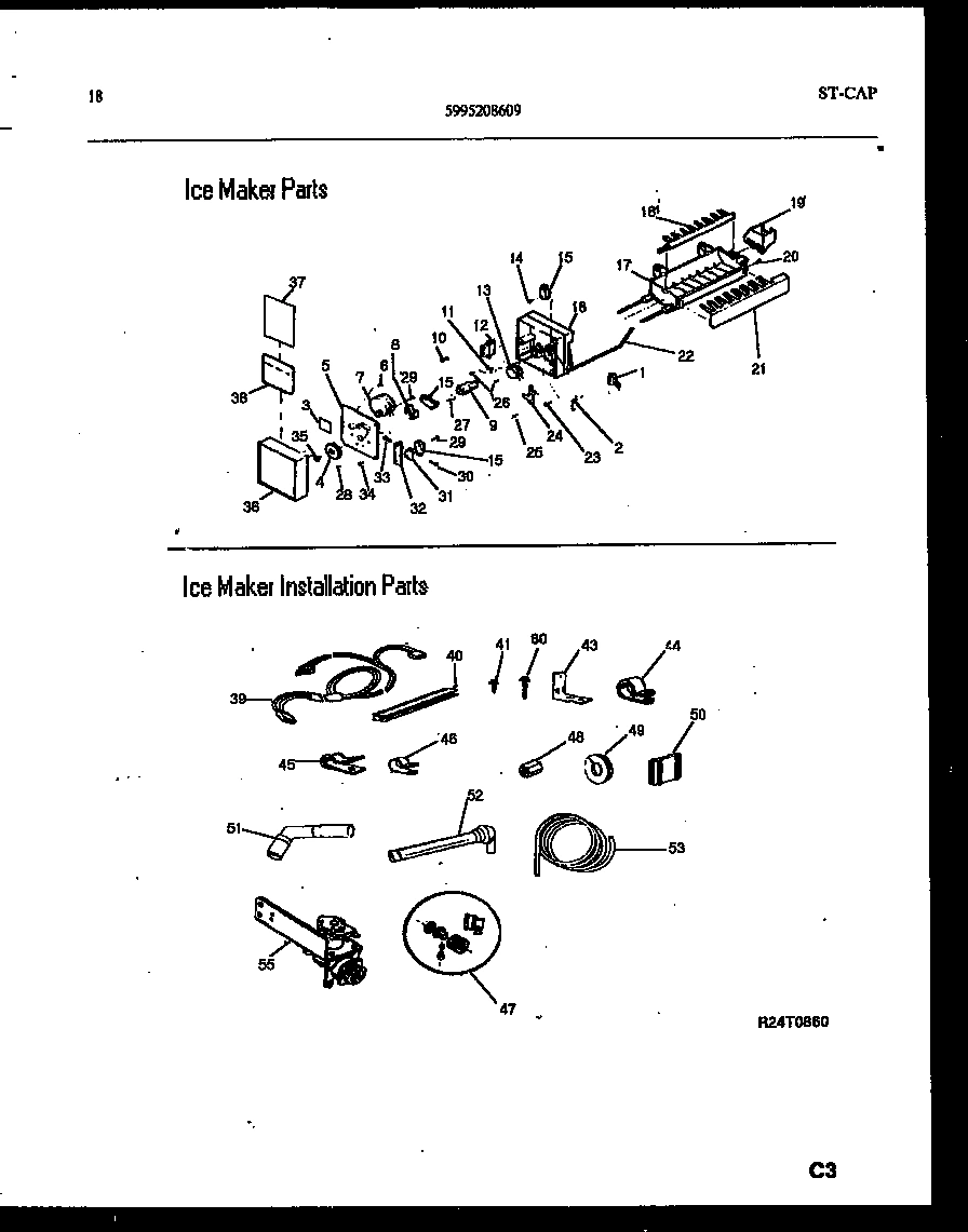 10 - ICE MAKER AND INSTALLATION PARTS