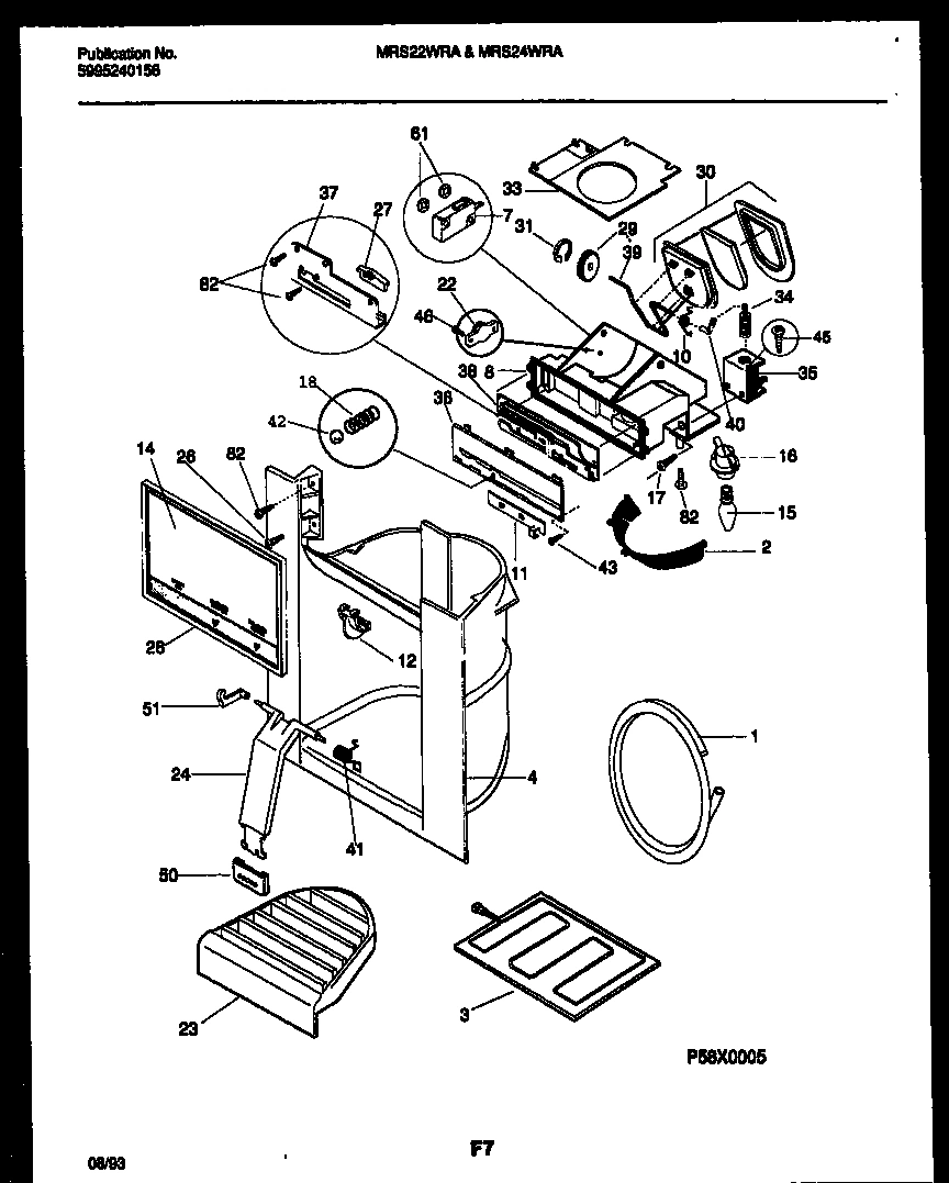 10 - ICE DOOR, DISPENSER AND WATER TANKS