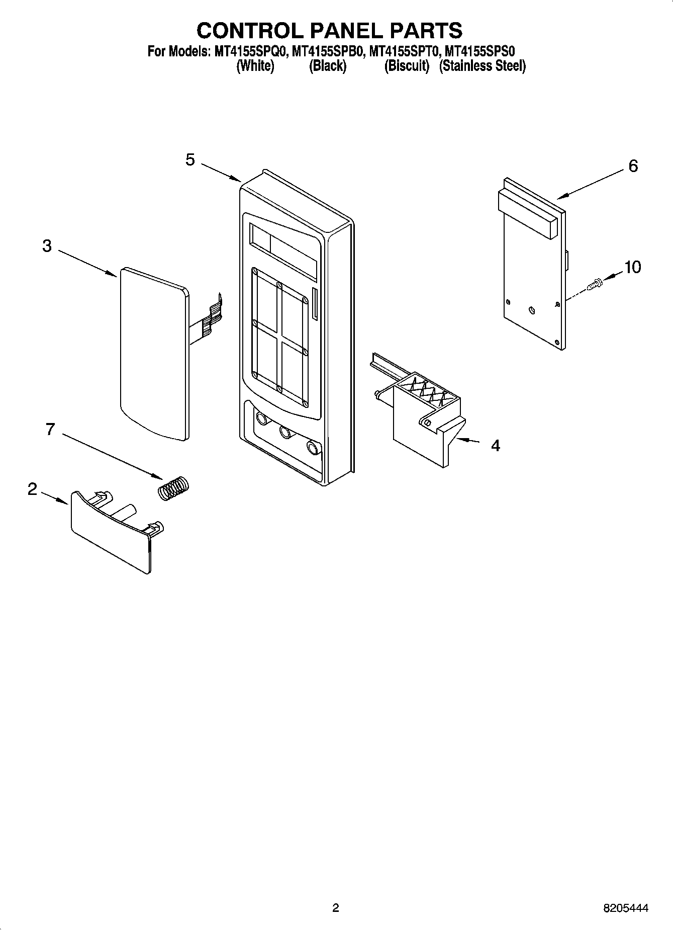 02 - CONTROL PANEL PARTS