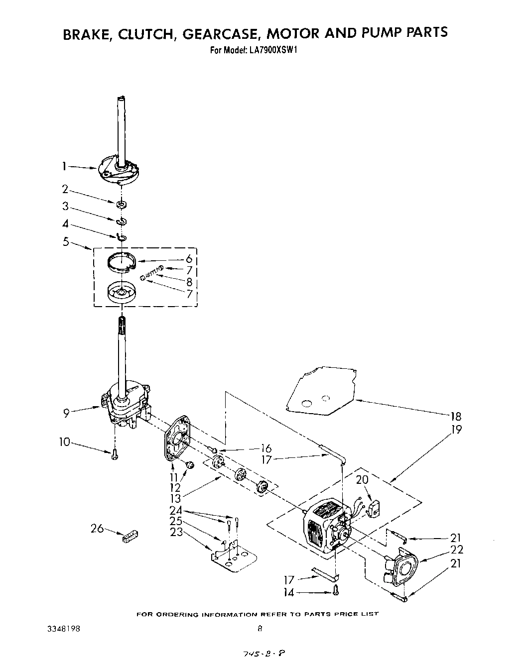 06 - BRAKE, CLUTCH, GEARCASE, MOTOR AND PUMP