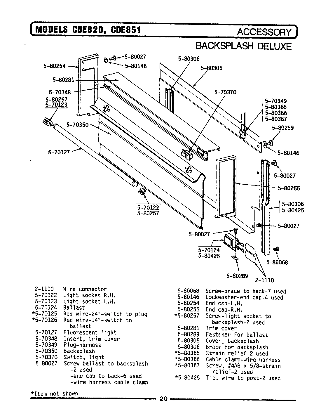 03 - BACKSPLASH/DELUXE - ACCESSORY