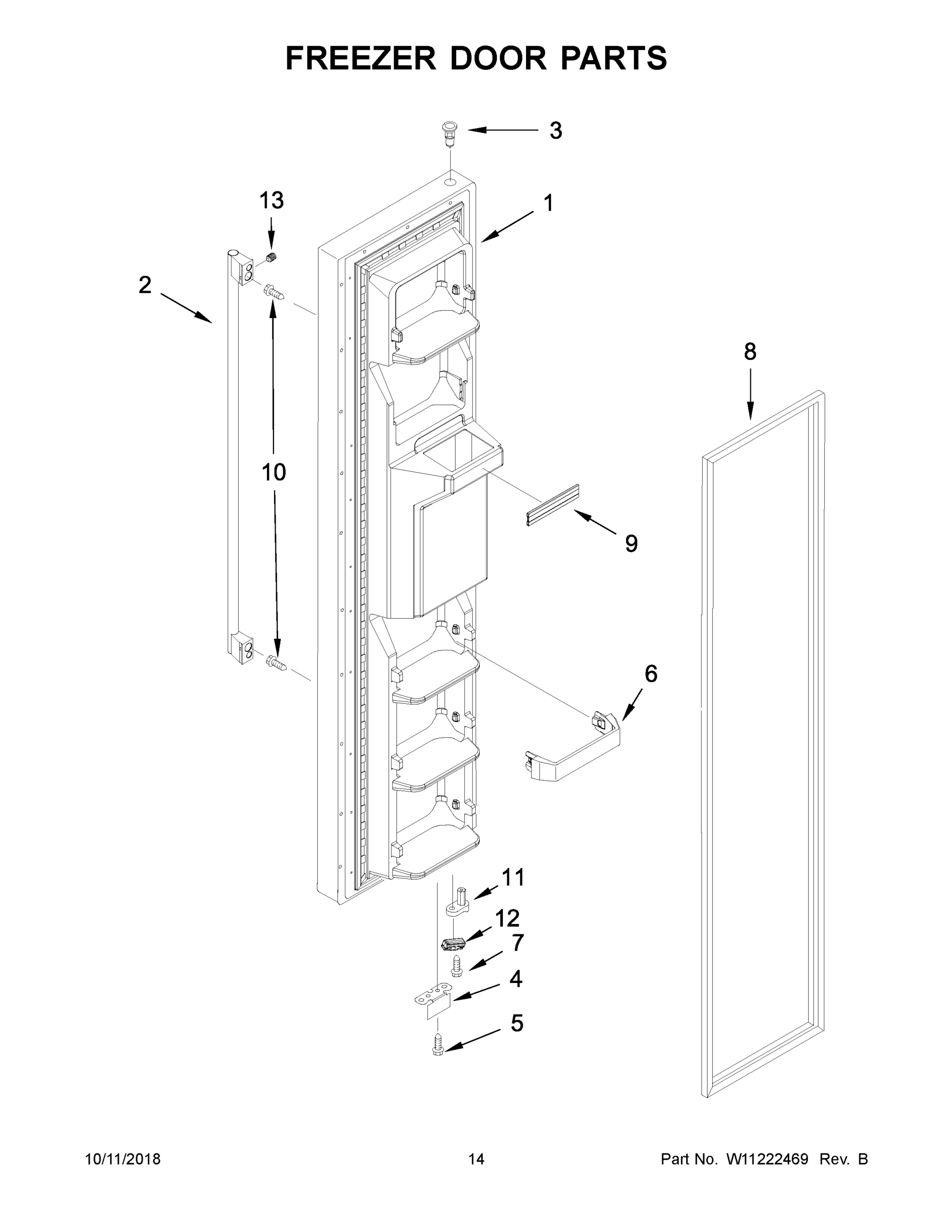 08 - FREEZER DOOR PARTS