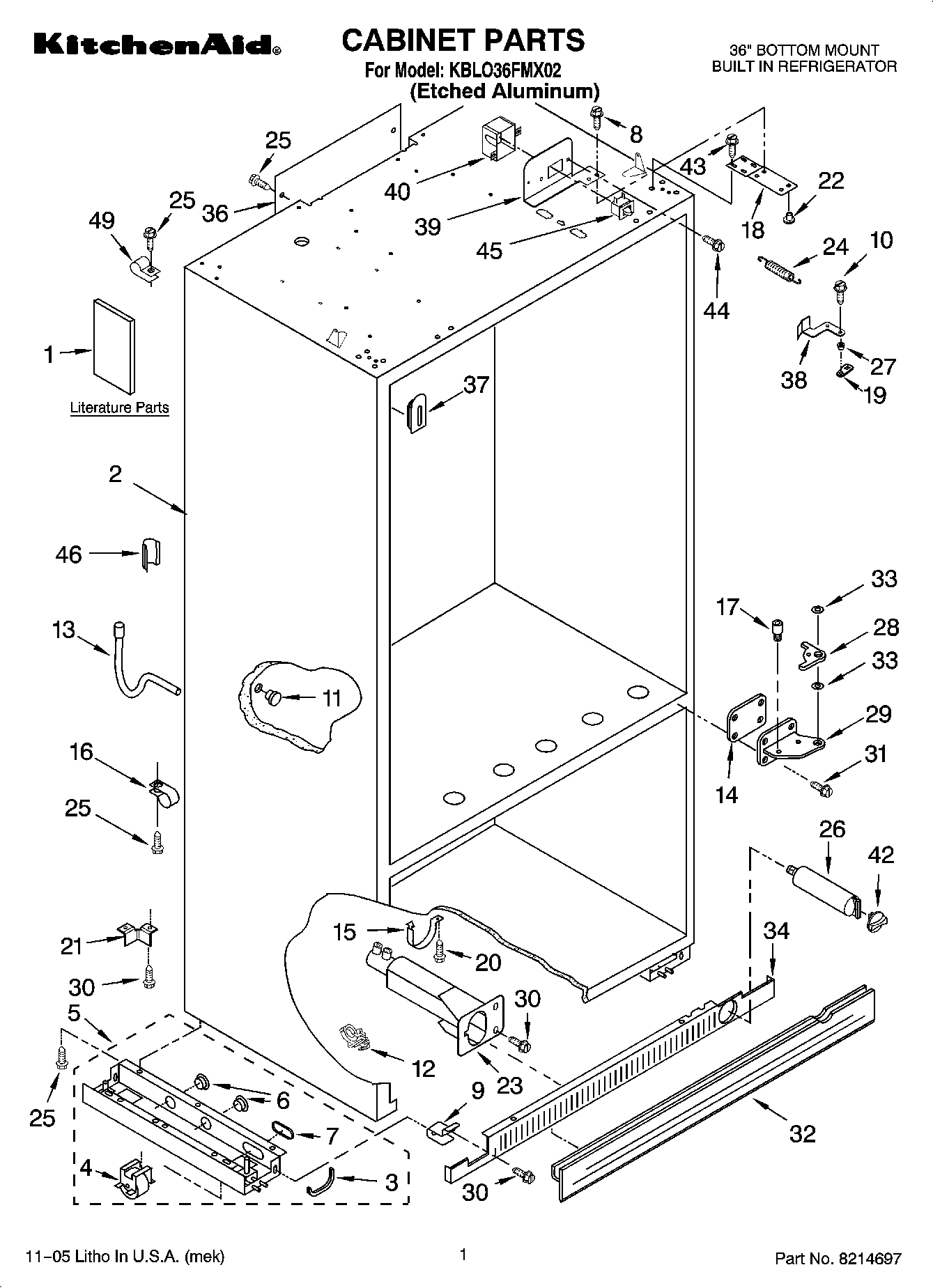 01 - CABINET PARTS