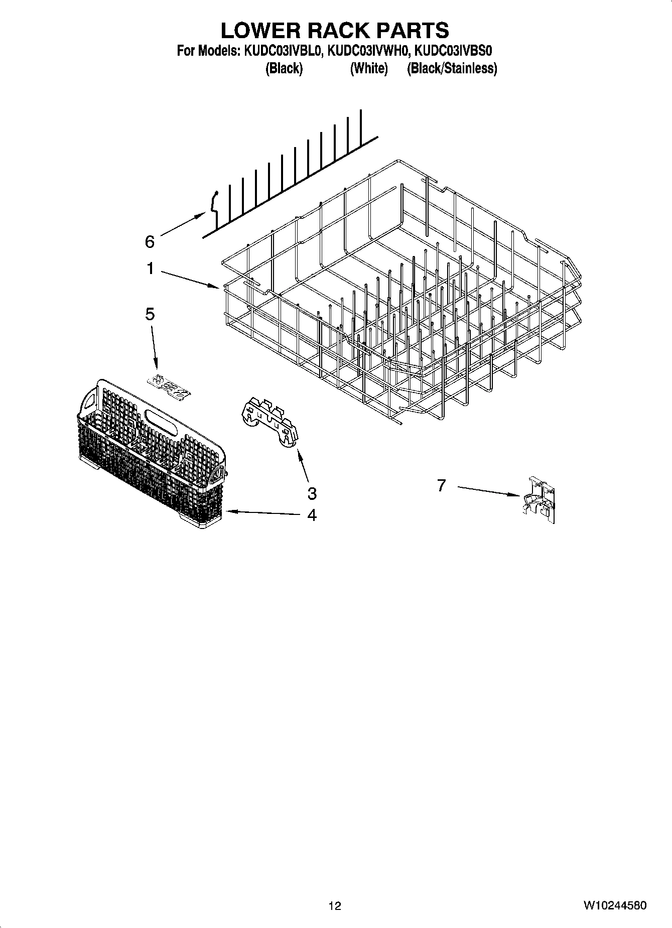 10 - LOWER RACK PARTS