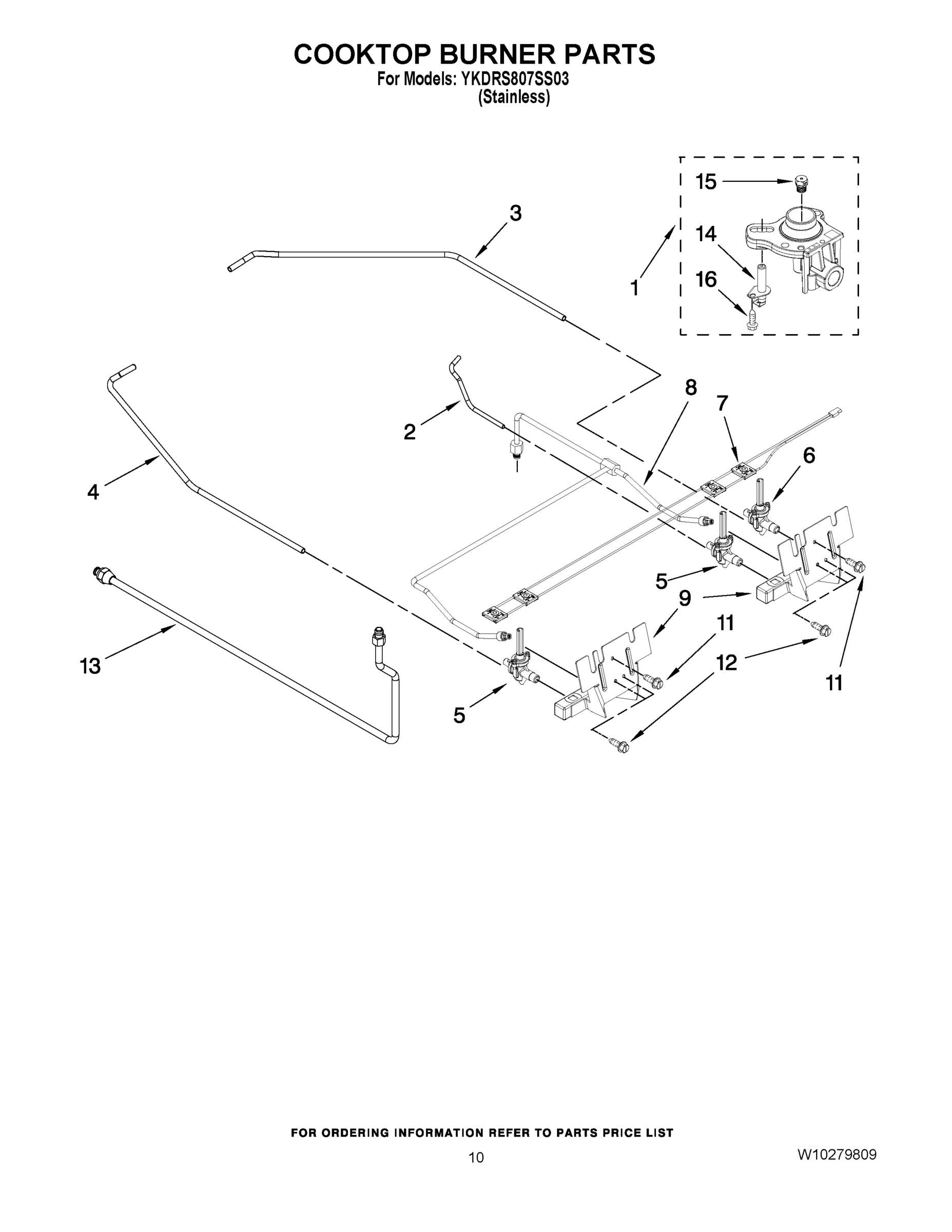07 - COOKTOP BURNER PARTS