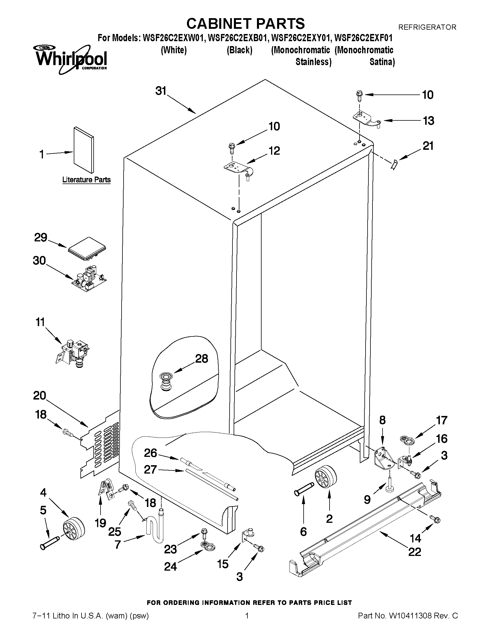 01 - CABINET PARTS